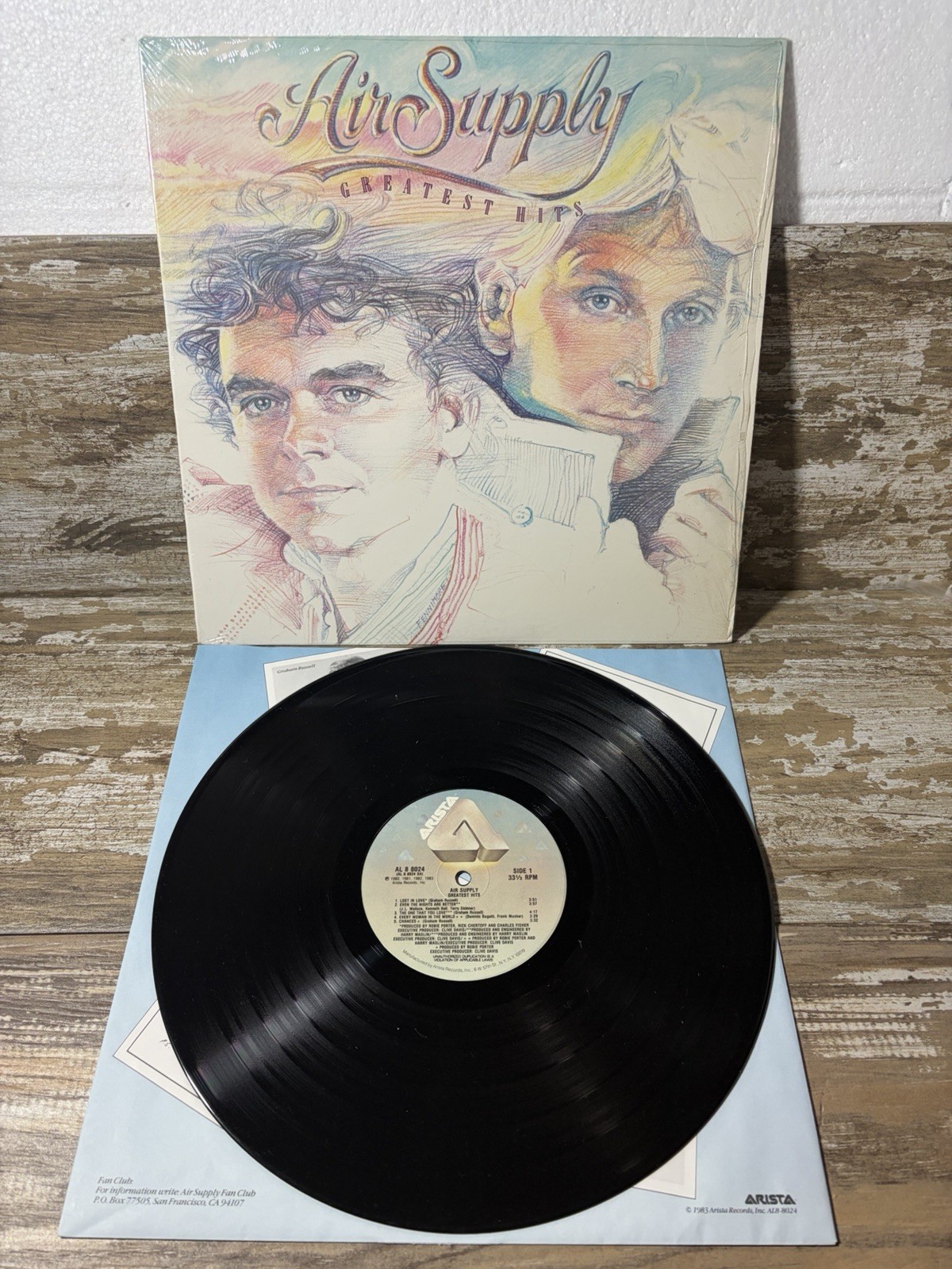 Air Supply Greatest Hits 1983 Vinyl Record LP Classic Soft Rock Album