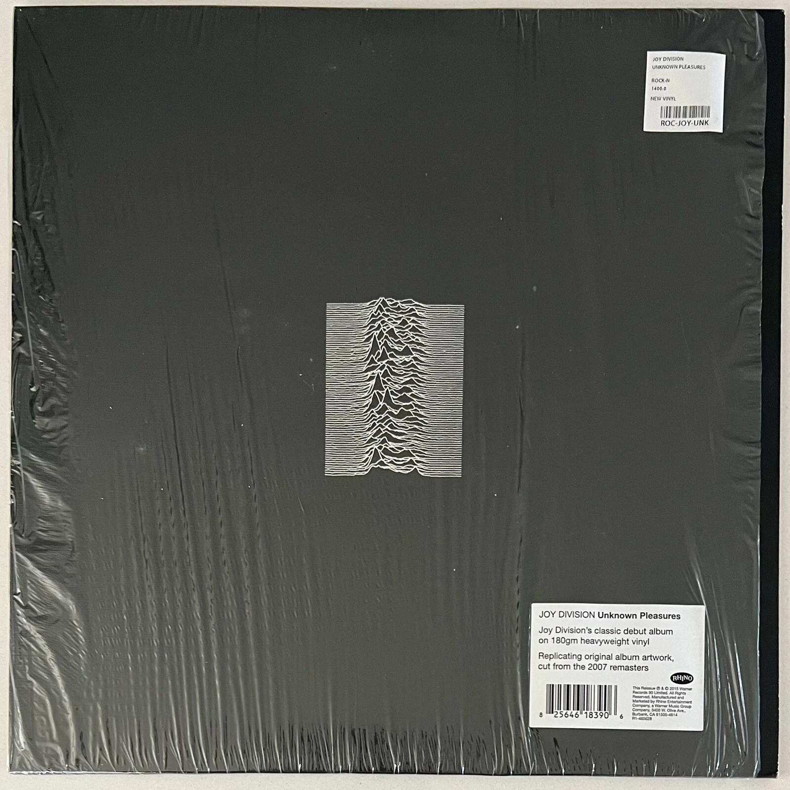 Joy Division Unknown Pleasures LP (2015) NEW 180g Top Seam Split
