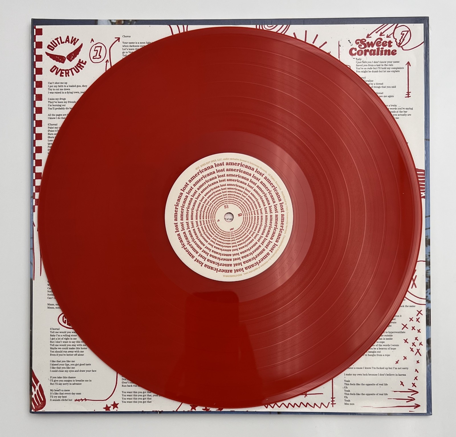 SIGNED ~ LOST AMERICANA MGK Machine Gun Kelly – Brick Red Vinyl w/signed insert