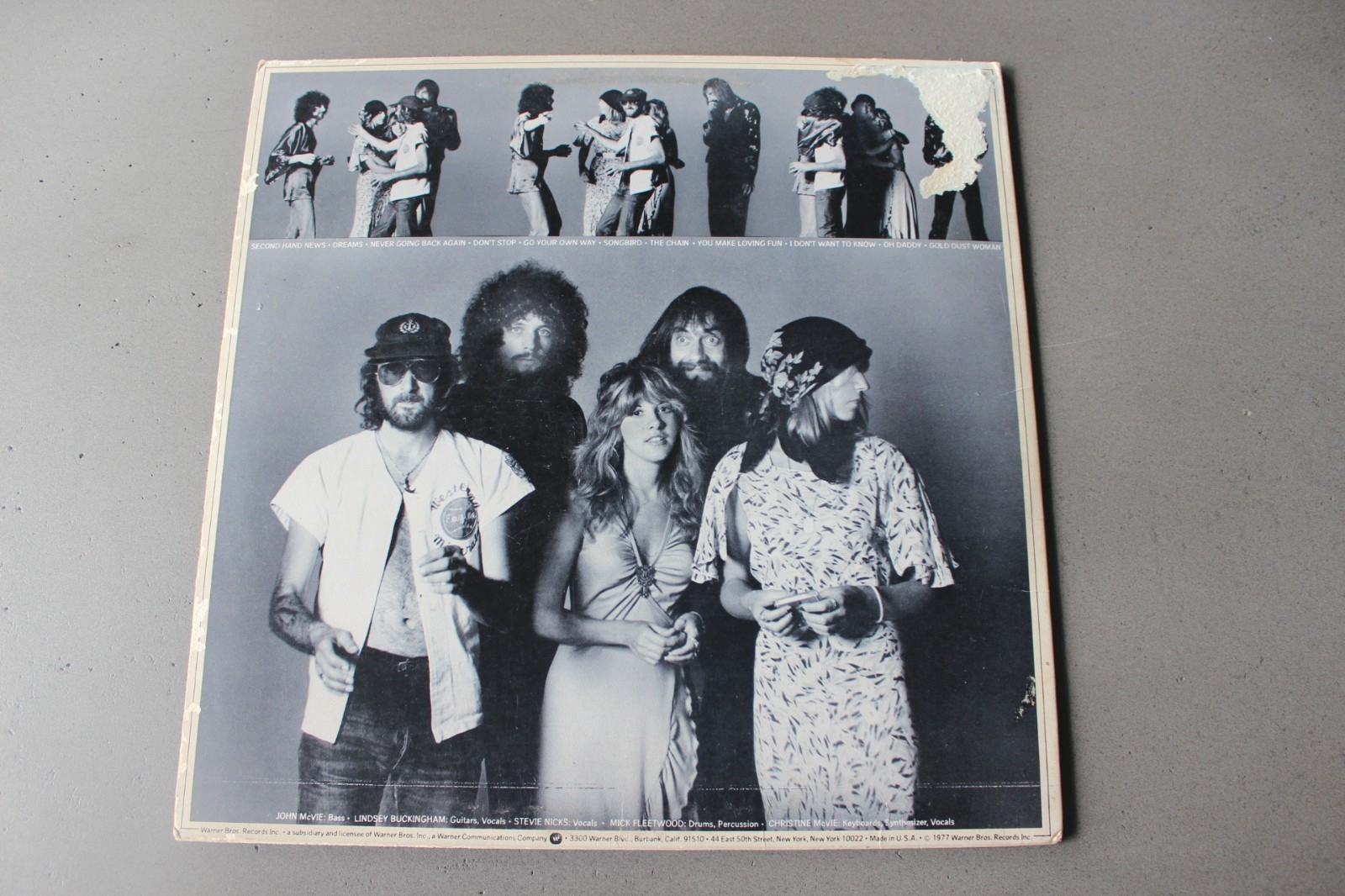 FLEETWOOD MAC – RUMOURS – WB RECORDS – BSK 3010 – DATE 1977 – INCLUDES INSERT