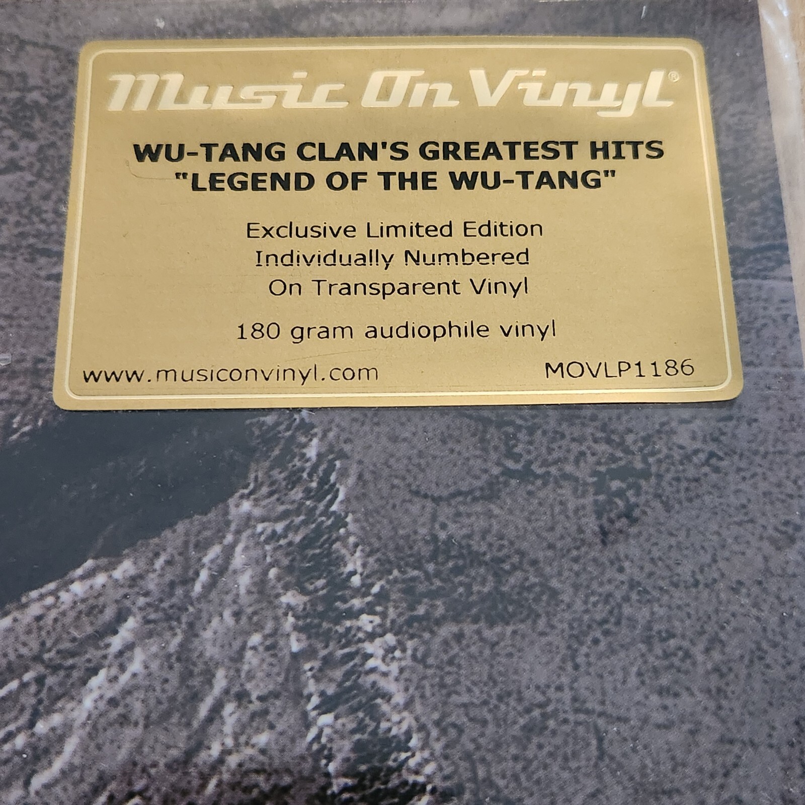 Wu-Tang Clan – Legend Of The Wu-Tang Vinyl Sealed Numbered Transparent MOV 2015