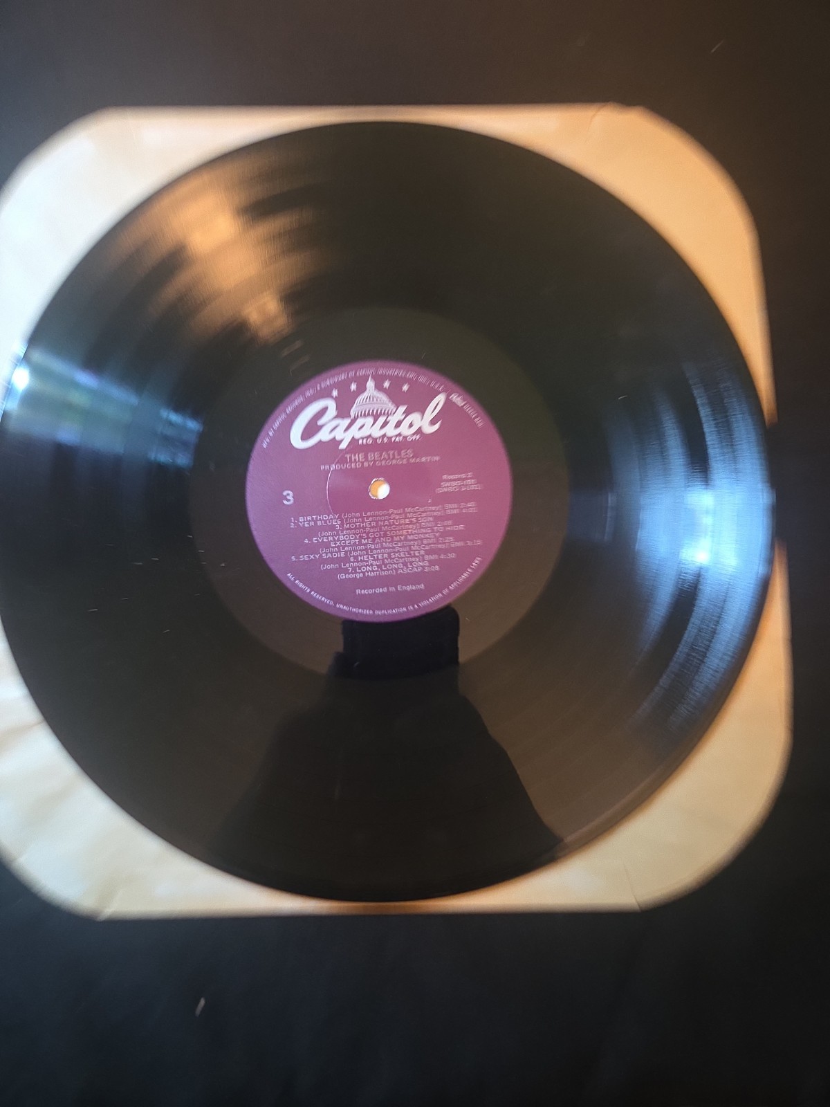 The Beatles – White Album 2LP (1978 U.S. Capitol Reissue, SWBO-101)