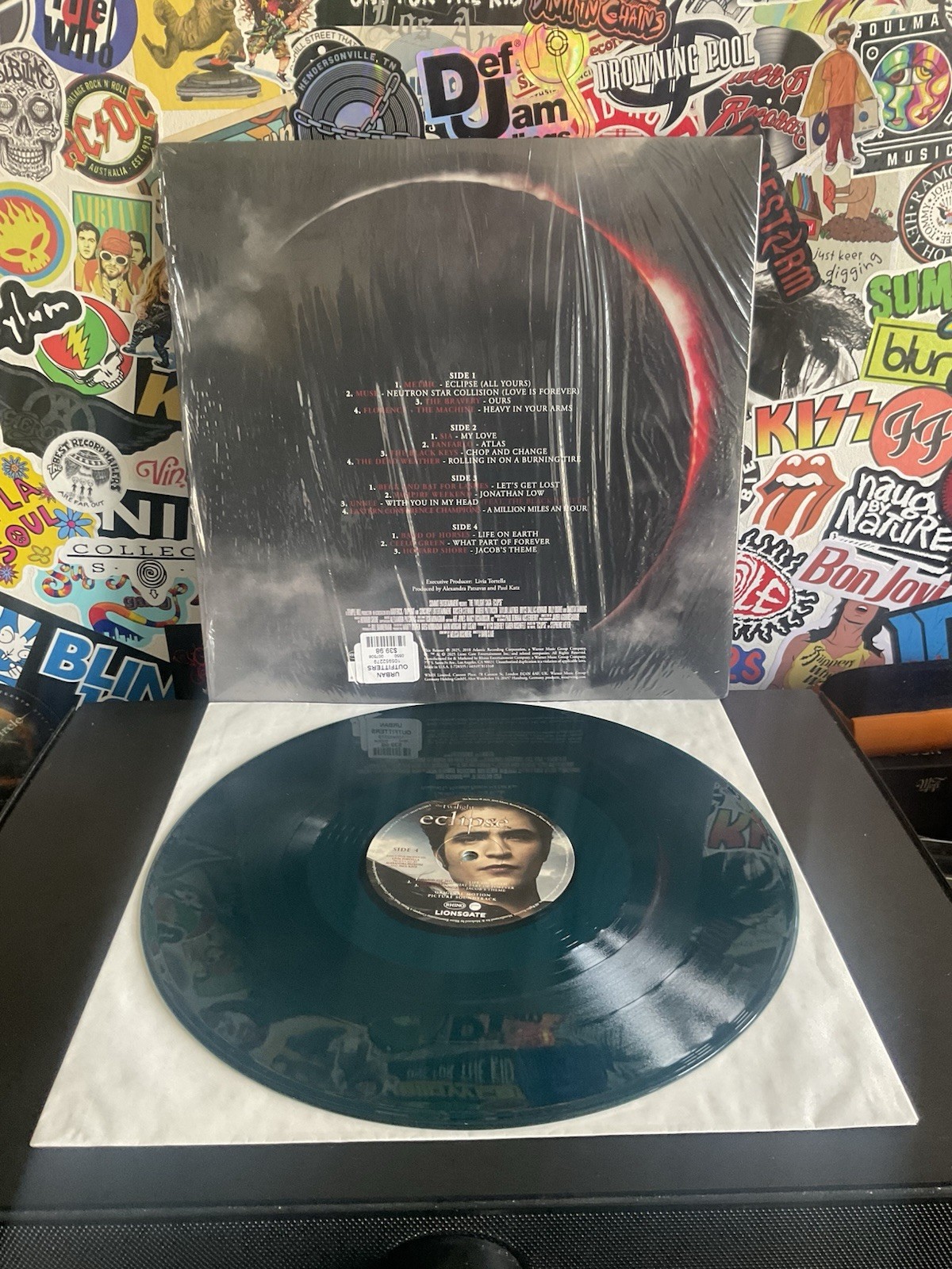 THE TWILIGHT SAGA ECLIPSE Soundtrack VG++ 2LP SEA BLUE VINYL W/HYPE STICKER