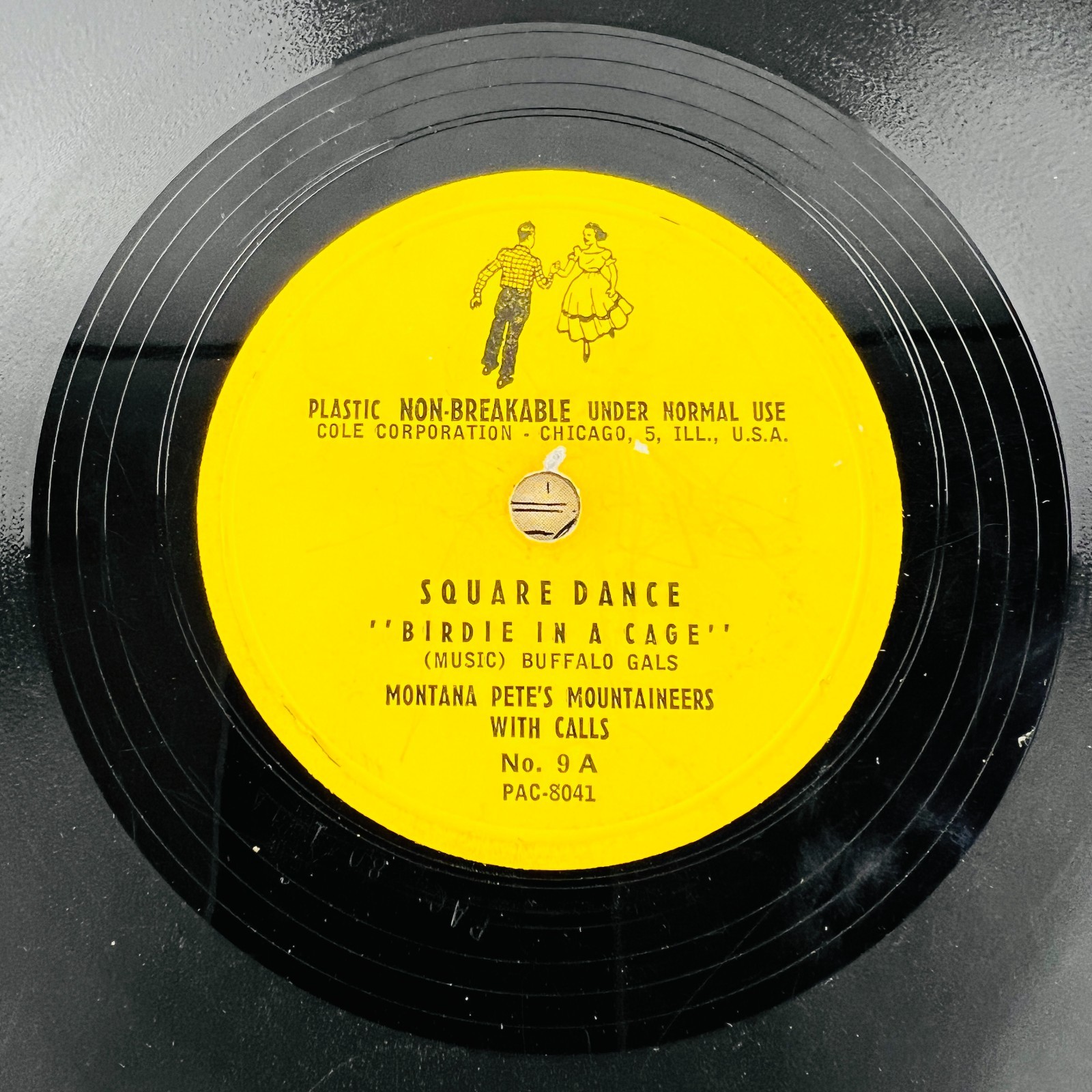 Montana Pete – Square Dancing With Calls 78RPM Single Record 3x 10″ Vinyl 78 RPM