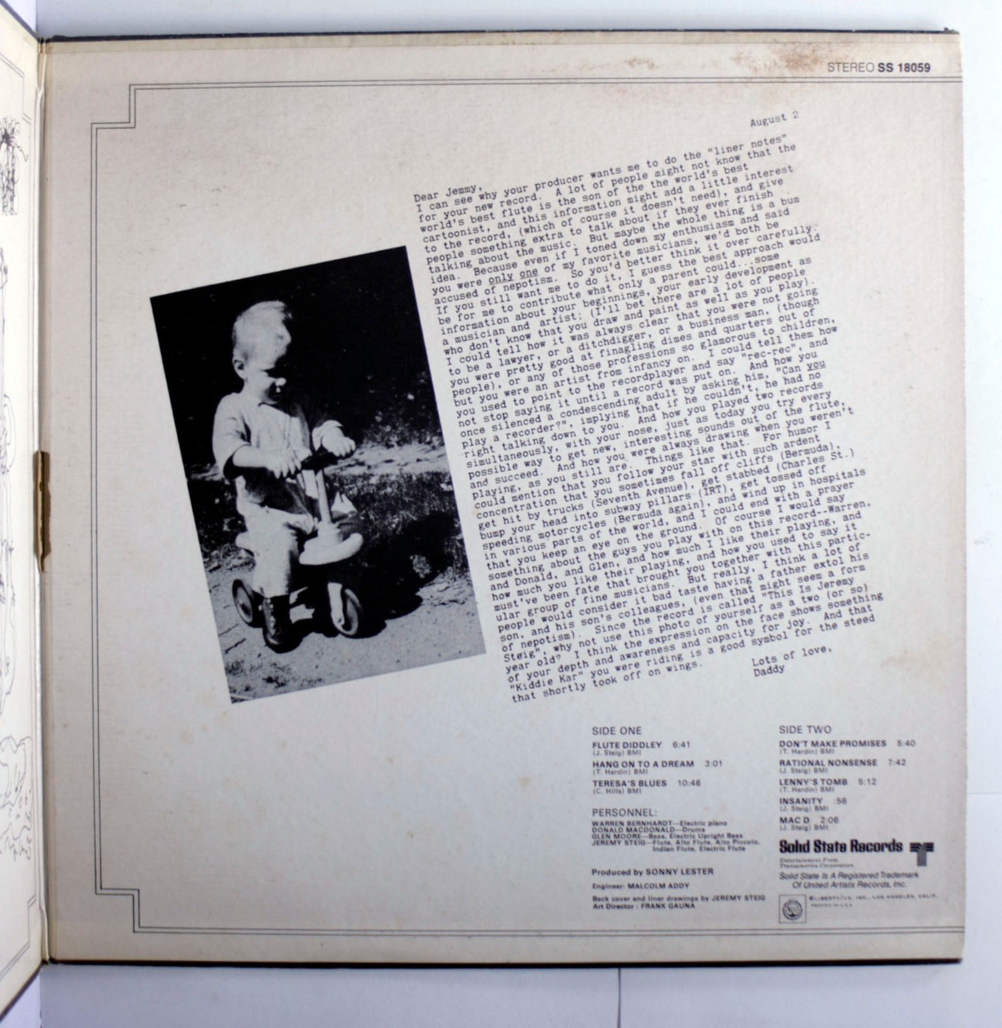 This is Jeremy Steig LP 1969 [Solid State SS 18059] Jazz Funk