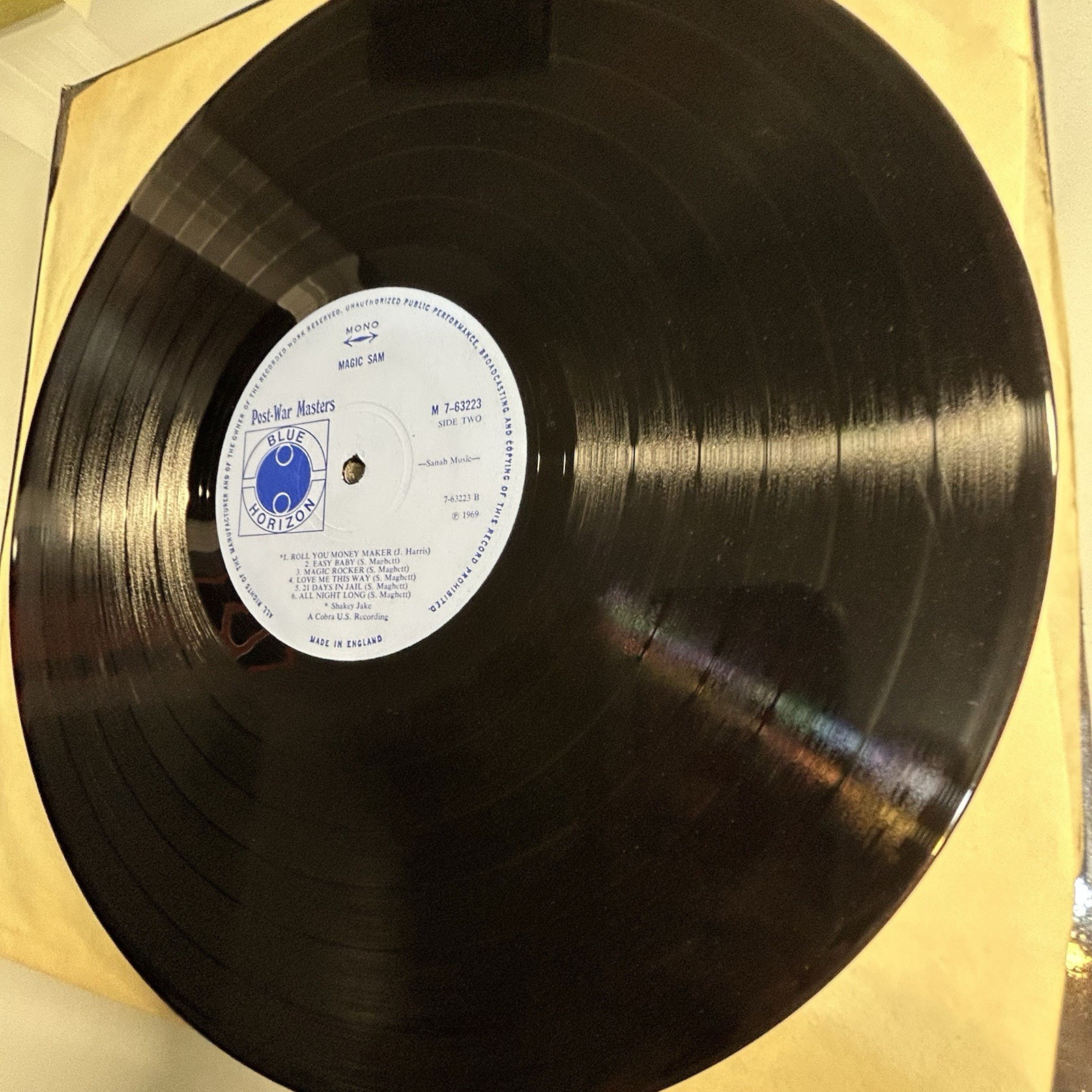 MAGIC SAM 1937-1969 ~ Post War Masters Blue Horizon 1970 ~ RARE LP ~ NEAR CHERRY