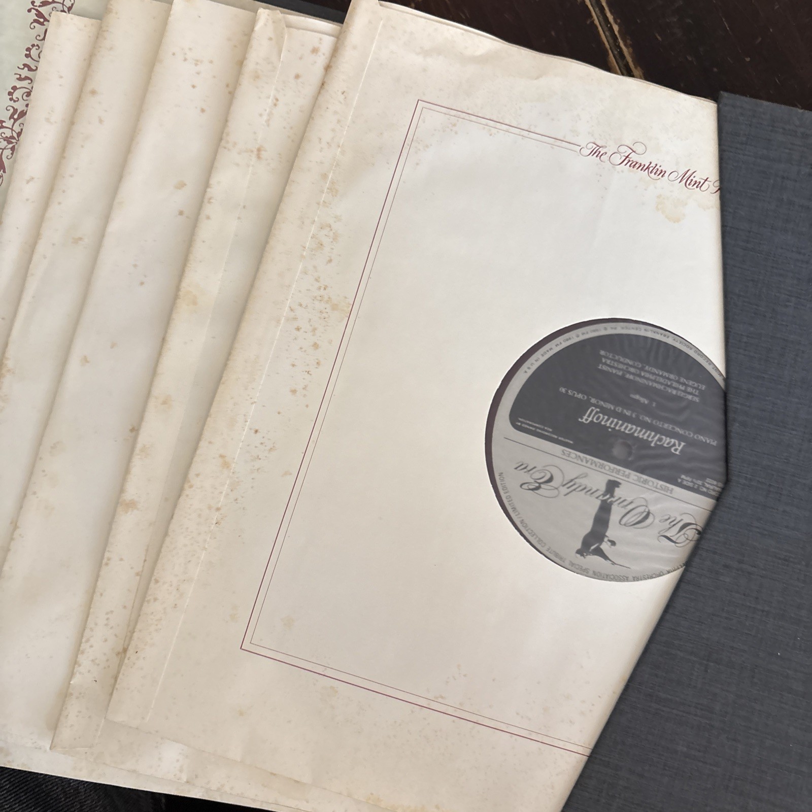 The Ormandy Era: Volume V Five LPs pressed in Red Vinyl: Franklin Mint: Deluxe!