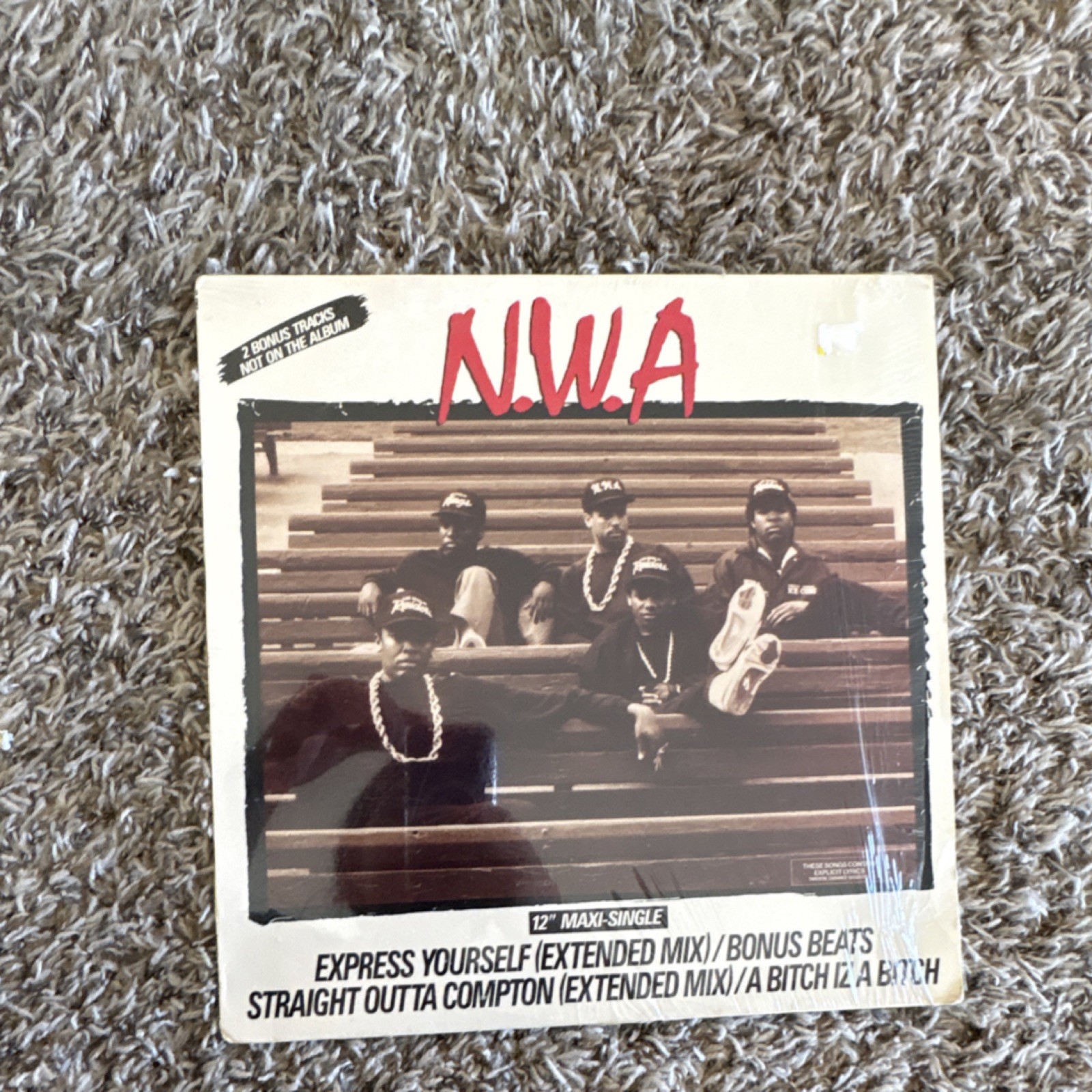N.W.A Express Yourself 12″ Vinyl Maxi-Single Ruthless Records Rap Hip-Hop