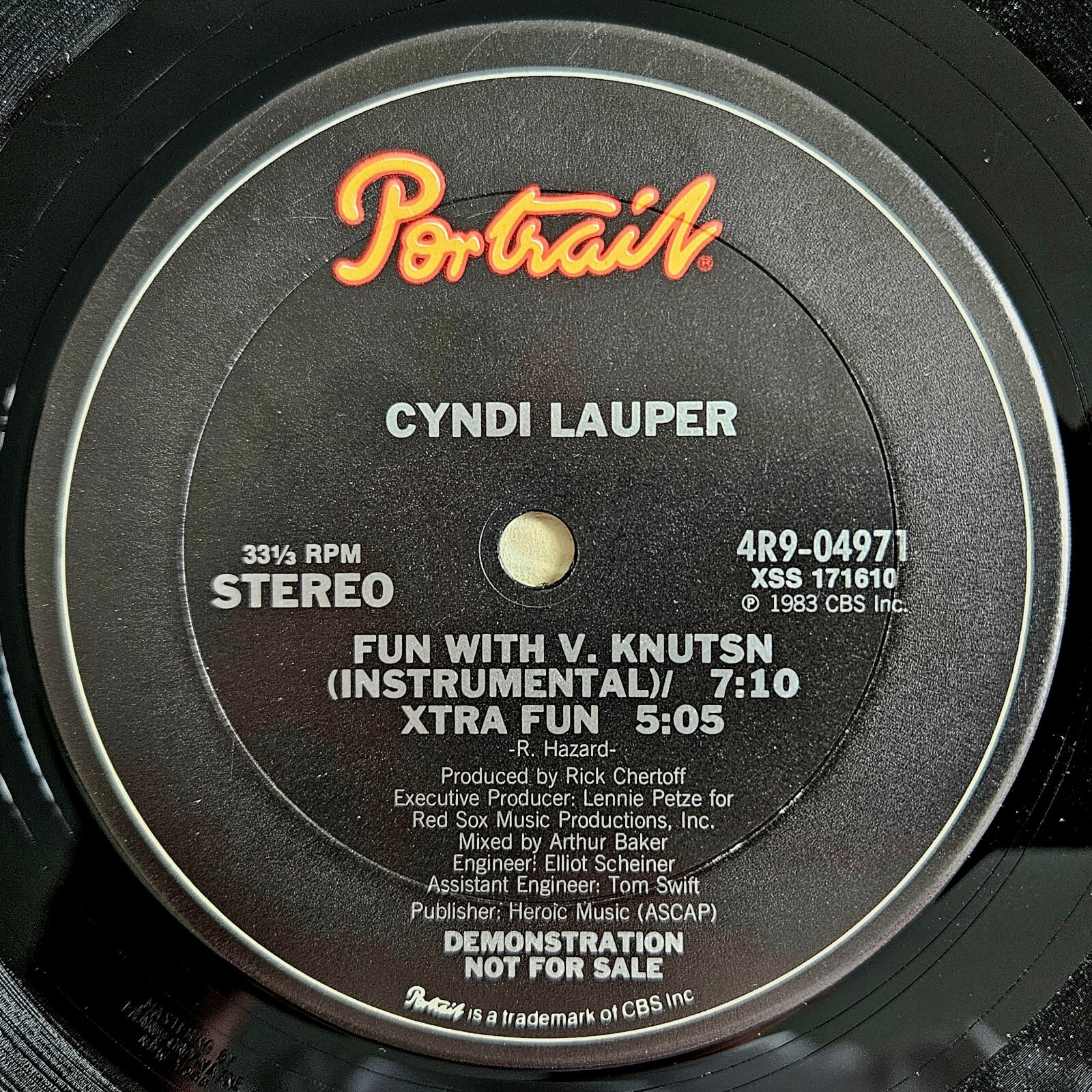 ROCK – CYNDI LAUPER – GIRLS JUST WANT TO HAVE FUN – PORTRAIT RECORDS OG PROMO