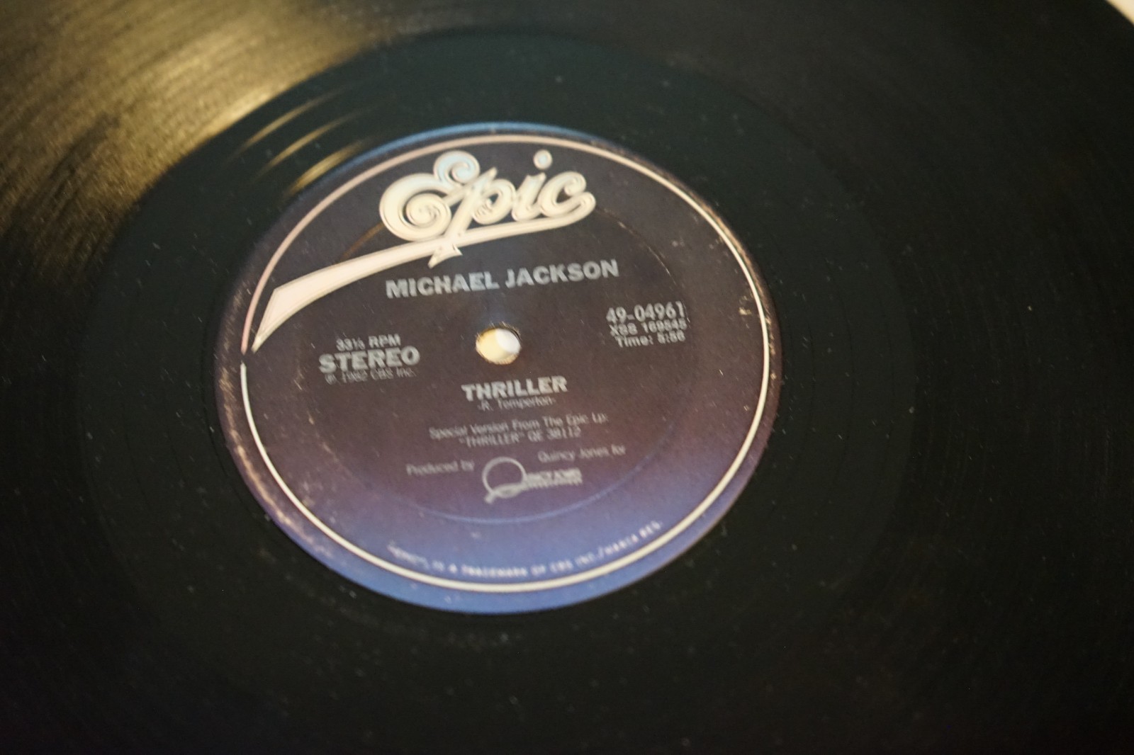 Michael Jackson – Thriller 12” Special Dance Single Epic 49-04961 F/G+ Halloween