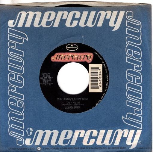Toby Keith – Wish I Didn’t Know Now / Under The Fall 7″ 45