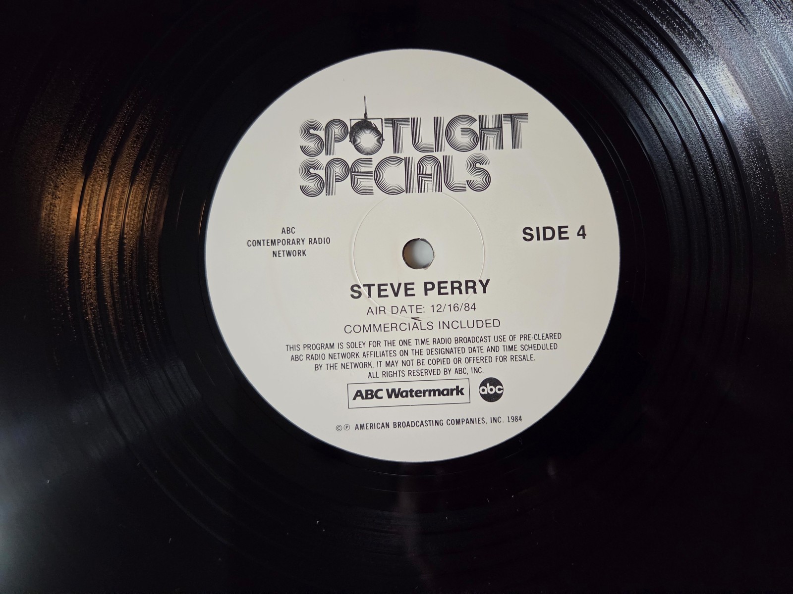 Steve Perry (Journey) ABC Watermark Spotlight Specials 2 LP Radio Promo Box