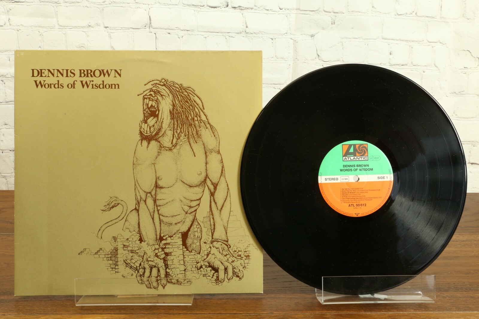 Dennis Brown WORDS OF WISDOM LP Vinyl Or. Sleeve Reggae Atlantic ‎ATL 50 612 NM!