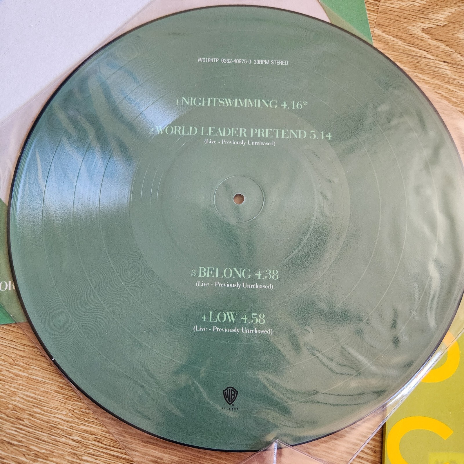 R.E.M Orange Crush 12” Orange Vinyl & Nightswimming Picture Disc Record Used