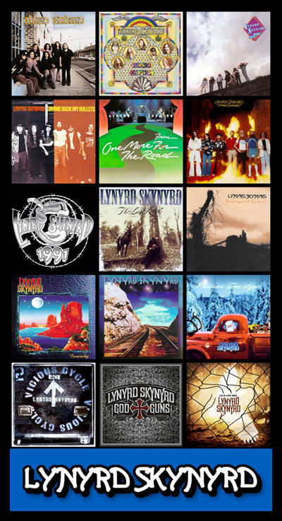 LYNYRD SKYNYRD album discography magnet (4.25″ x 3.5″)