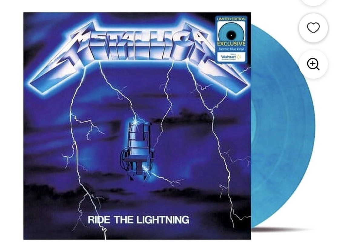 METALLICA Ride The Lightning Electric Blue Vinyl Exclusive LP Sealed New 2021