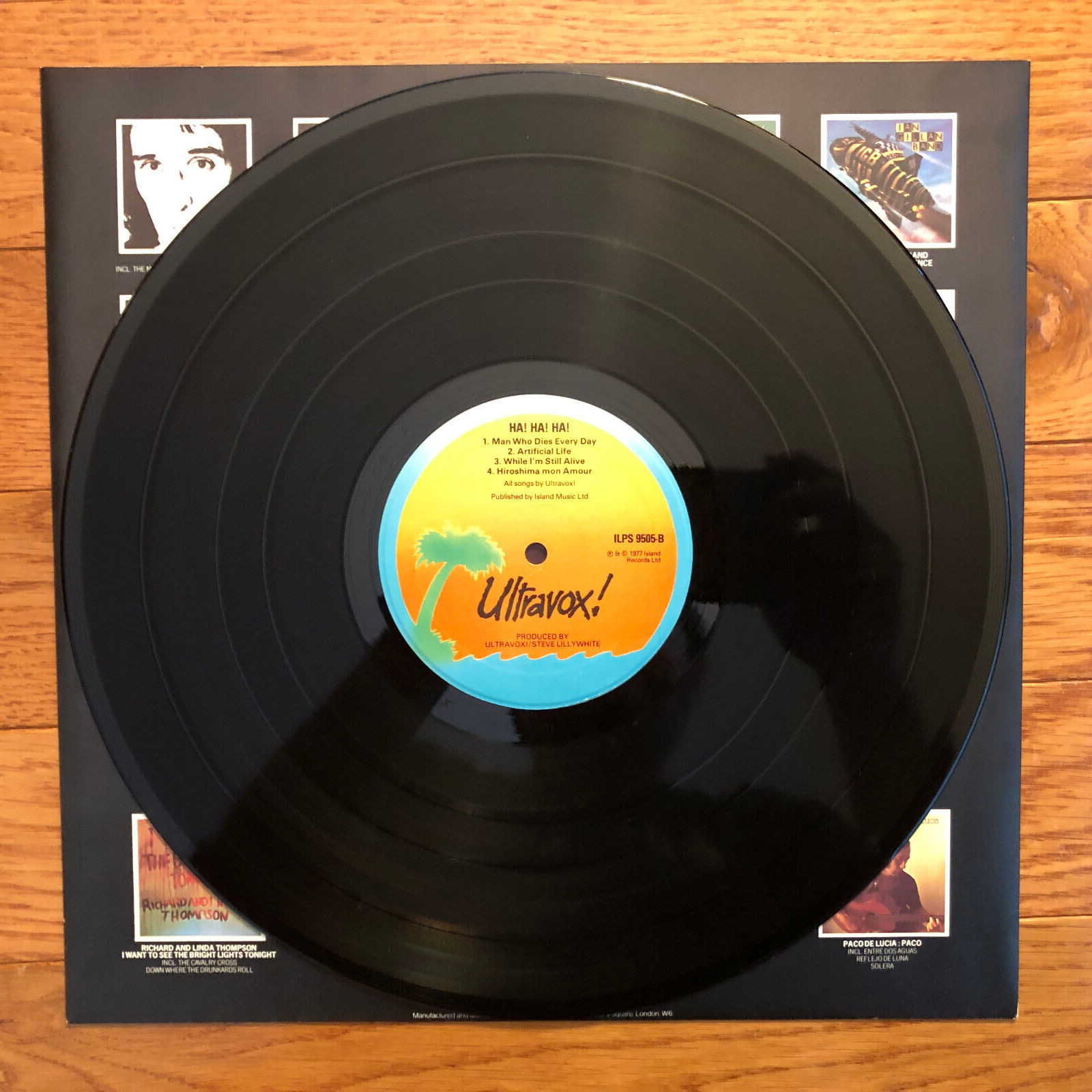 Ultravox – Ha! Ha! Ha! LP Island ILPS 9505 1977 HUK Ha 1st Pressing w Insert VG+