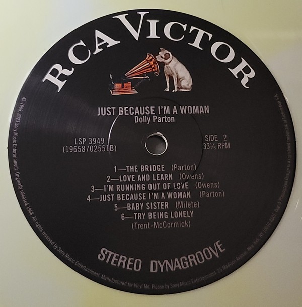 Dolly Parton – Just Because I’m A Woman (COLOR VINYL – VMP) – COUNTRY *NEW/COLOR