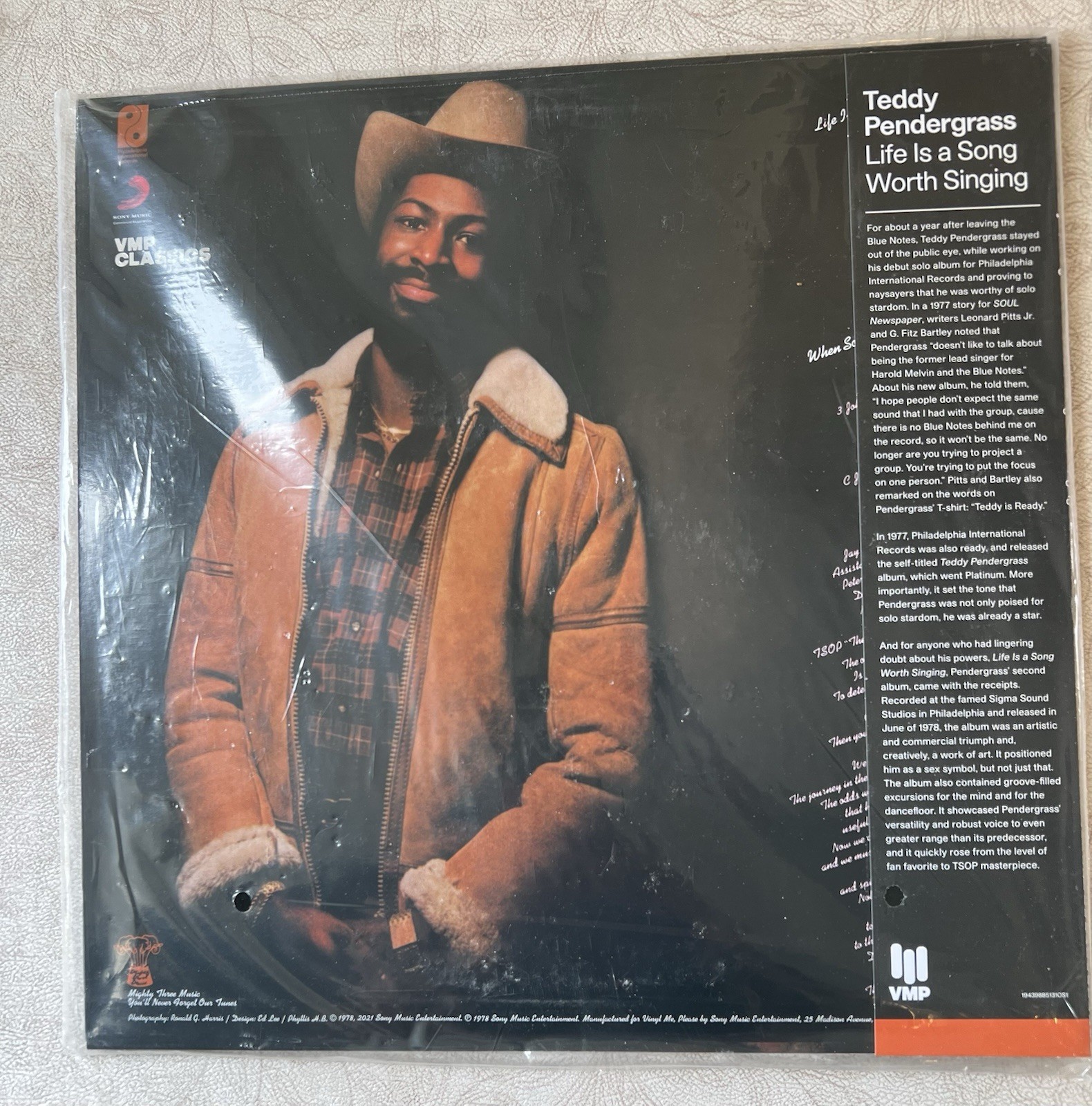 VMP TEDDY PENDERGRASS SEALED & MINT LP