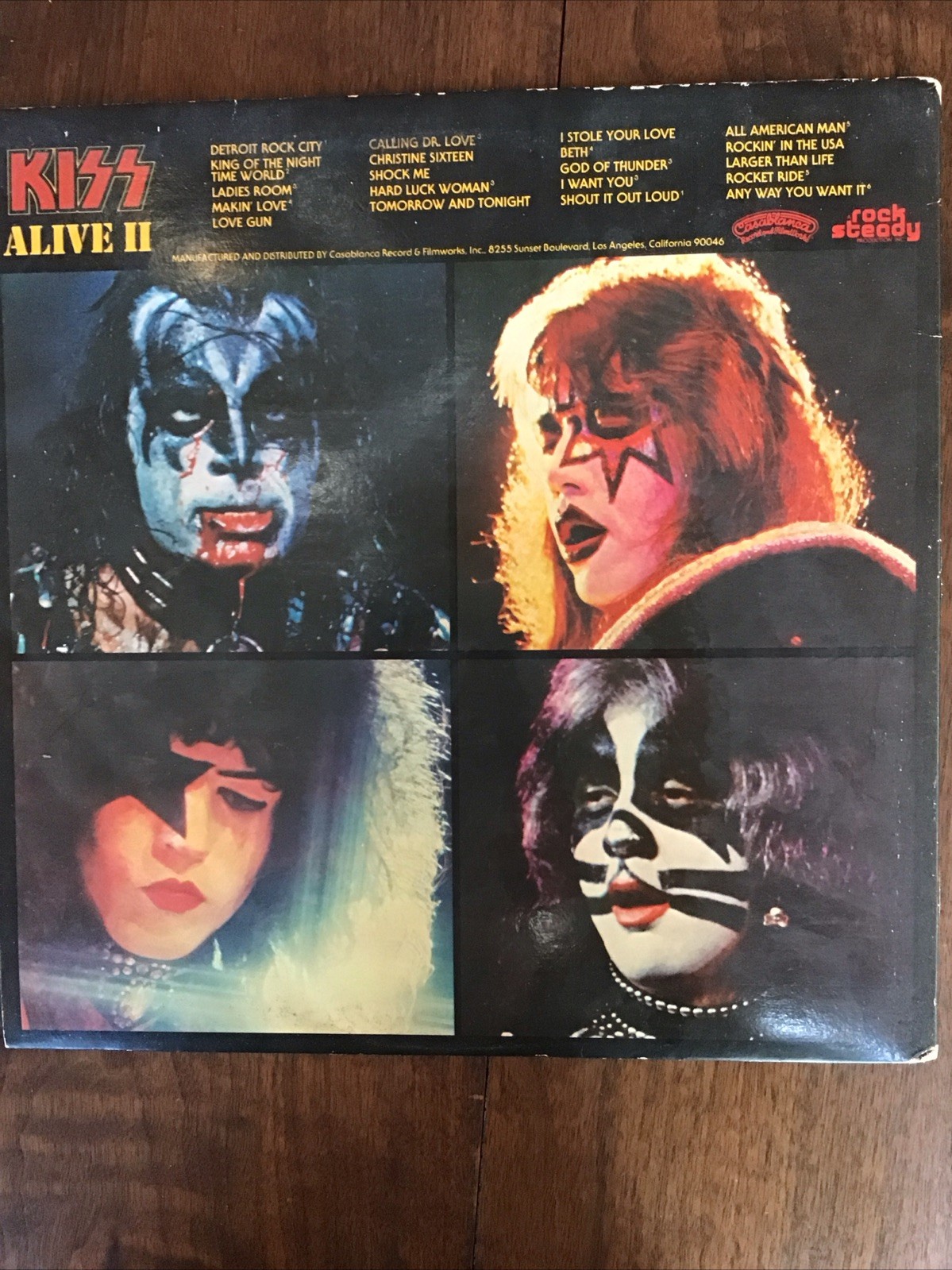 KISS Alive II Vinyl 2-LP NBLP 7076-2 1977 Casablanca Pressing W/ Booklet VG+/VG