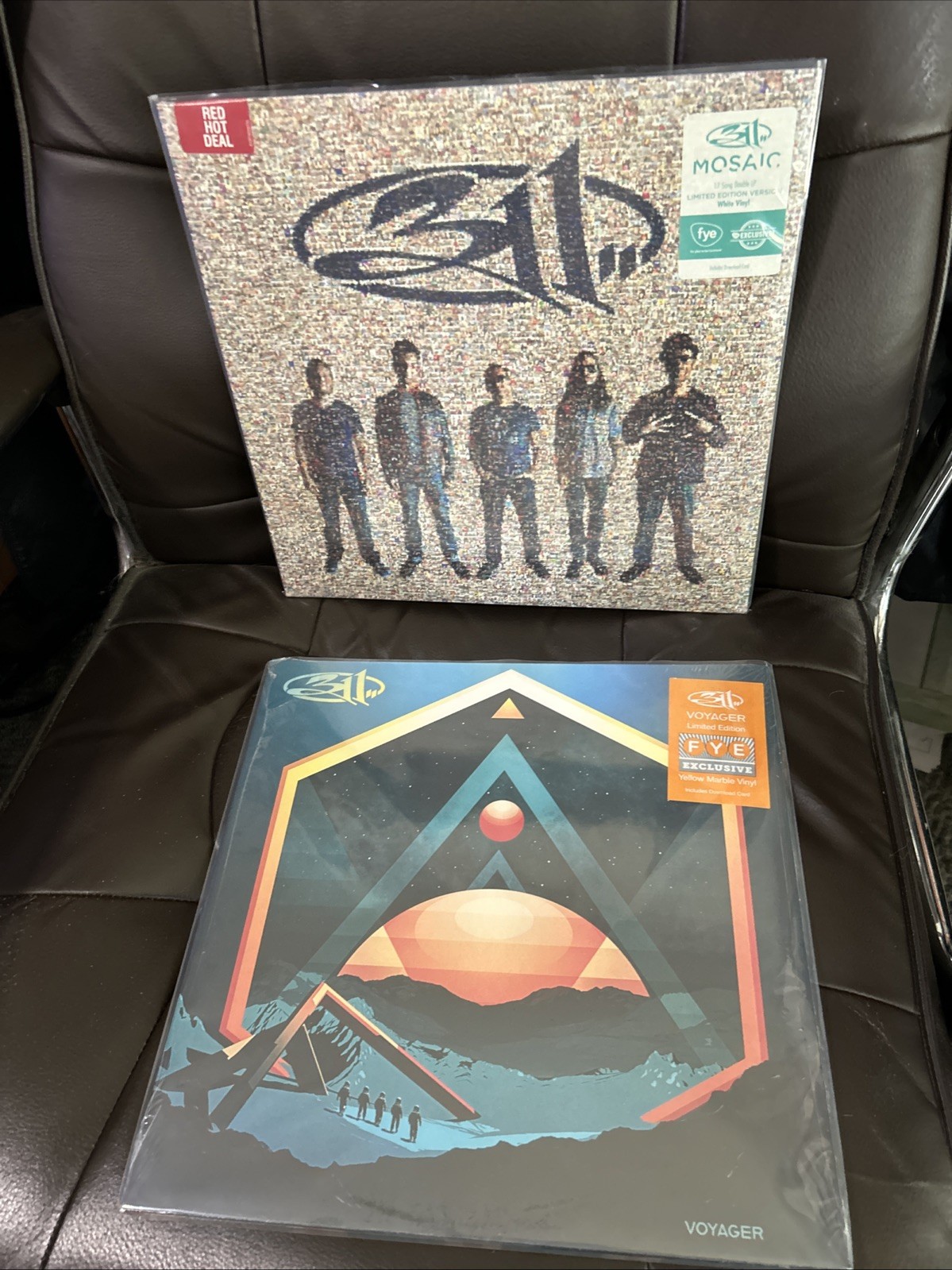 311 Mosaic WHITE & Voyager YELLOW *Sealed* FYE color vinyl LP NEW OOP Rare NM