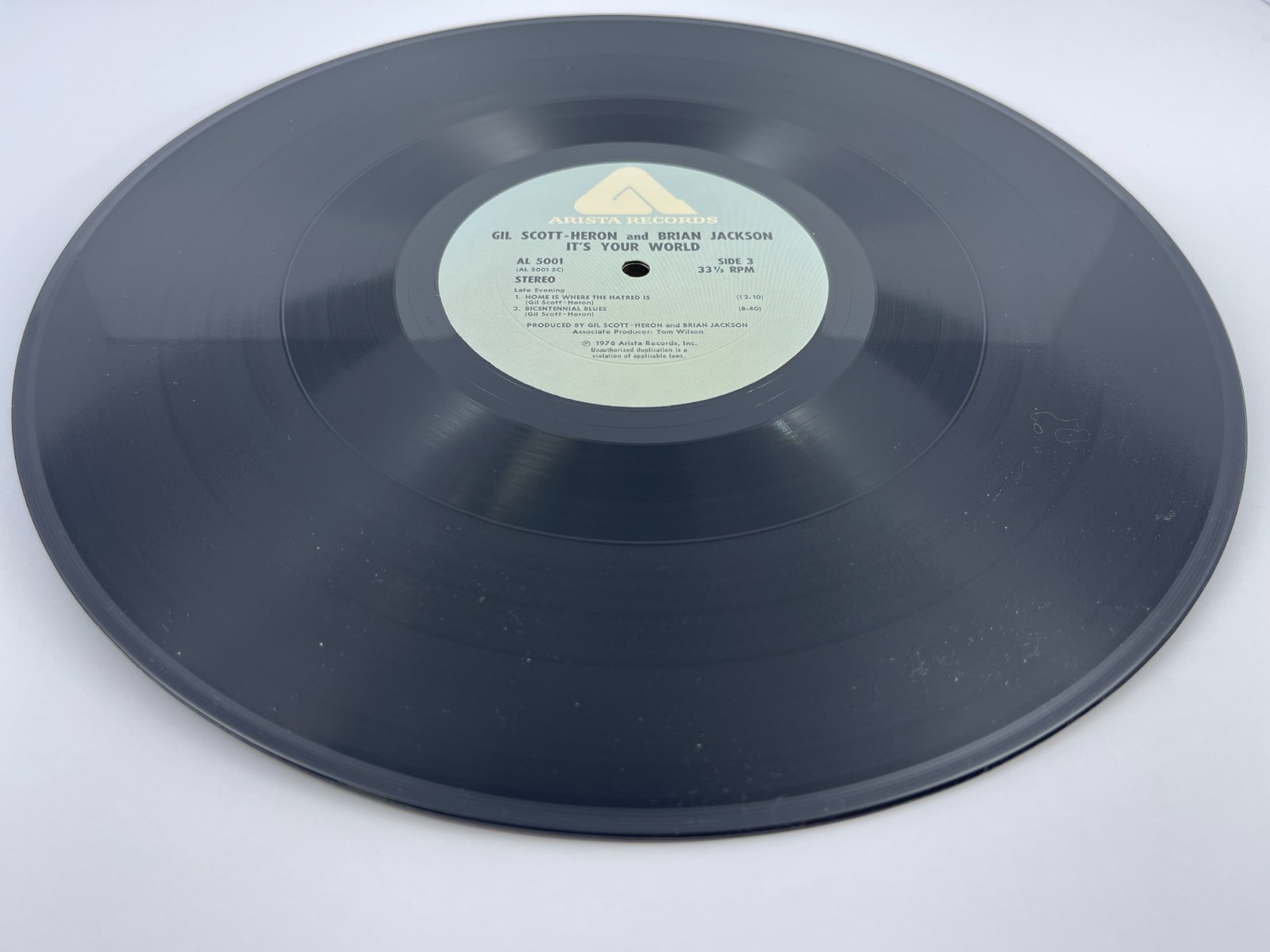 Used Gil Scott-Heron and Brian Jackson “It’s Your World” Vinyl LP