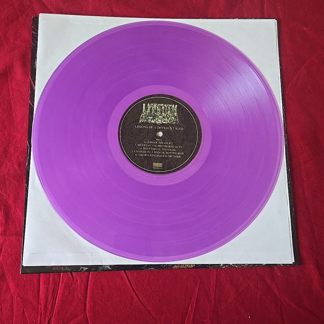 Undeath – Lesions Of A Different Kind. Transparent Purple Vinyl
