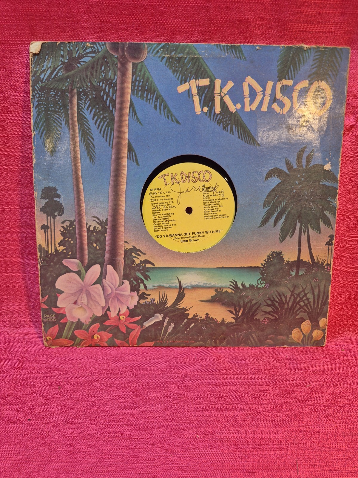Peter Brown Do Ya Wanna Get Funky With Me 12” TK Disco Funk Soul