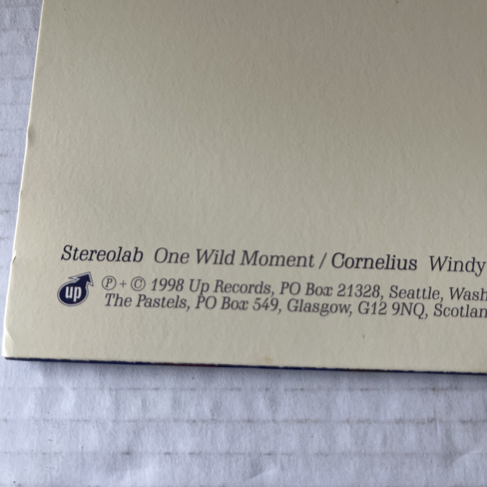 THE PASTELS One Wild Moment 12” Remix Vinyl EP 1998 Up Records STEREOLAB