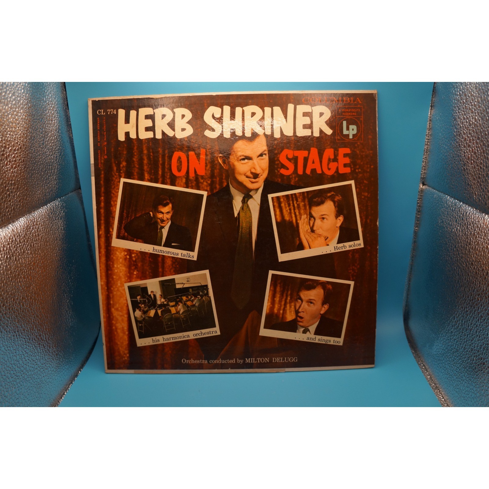Herb Shriner On Stage Vinyl LP Columbia CL 774 Milton DeLugg Orchestra Comedy