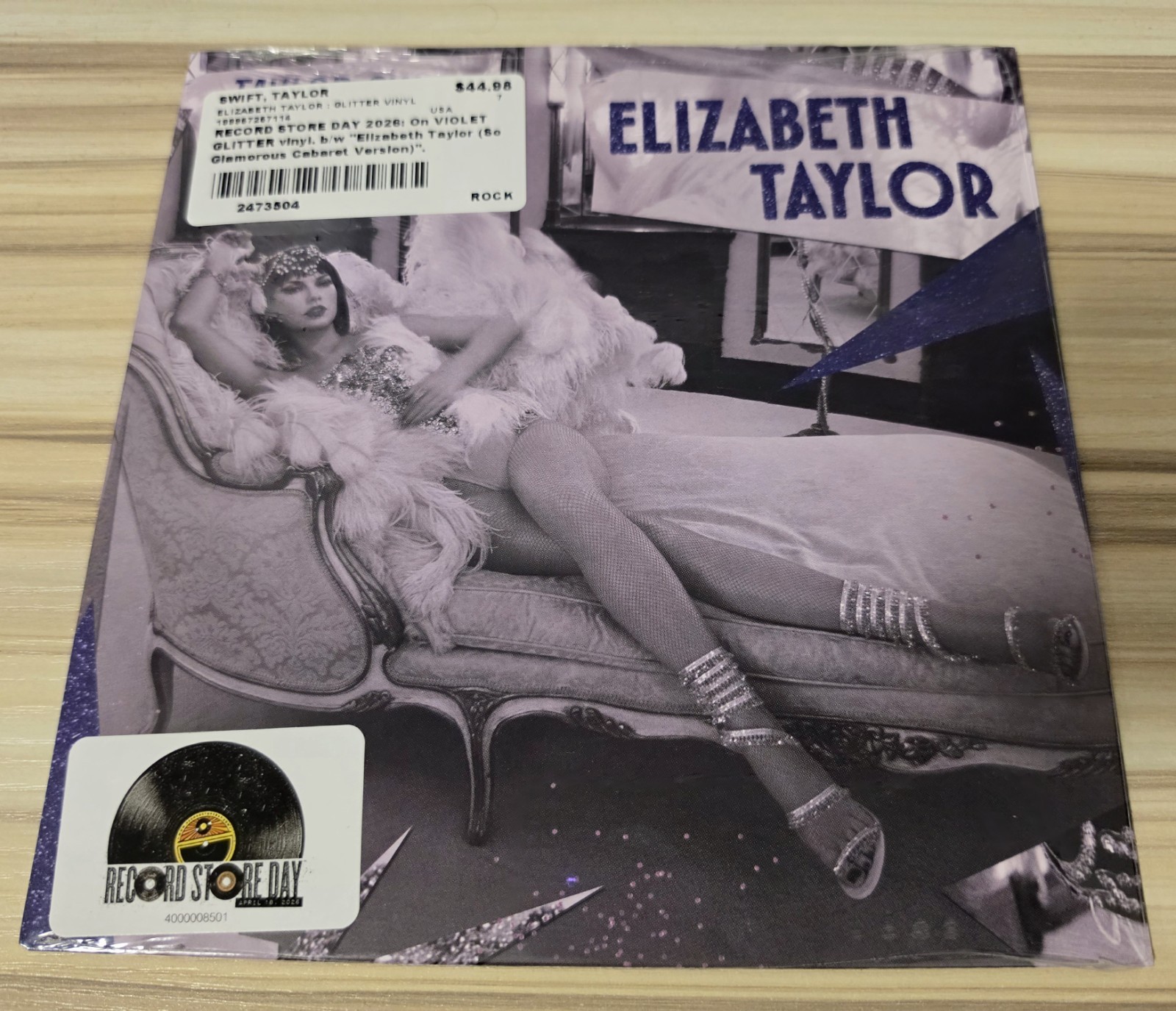 Taylor Swift Elizabeth Taylor Record Store Day 2026 7″ Vinyl Violet Glitter RSD