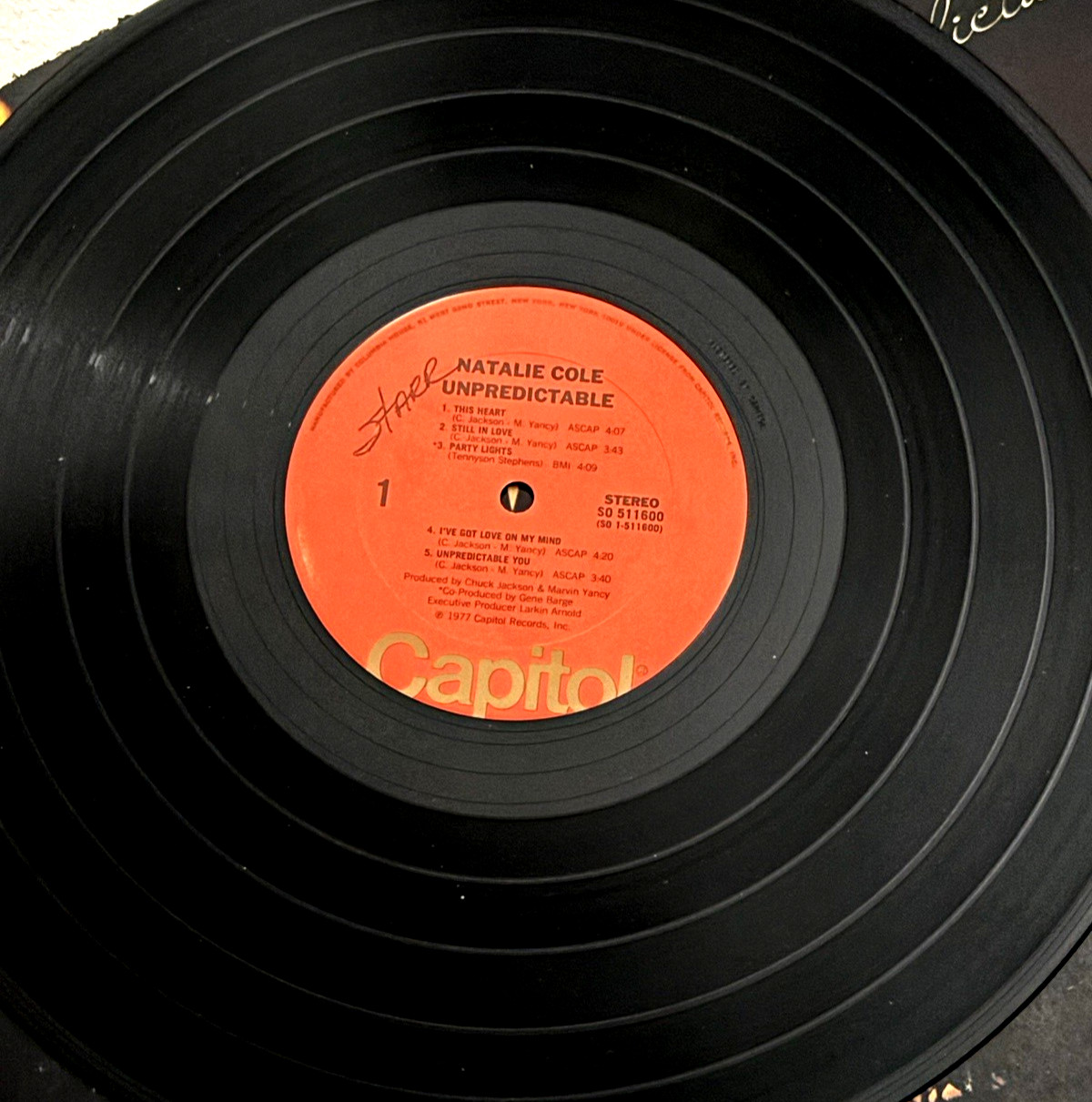 Natalie Cole UNPREDICTABLE LP Capitol SO511600 Club Edition 1977 Tested