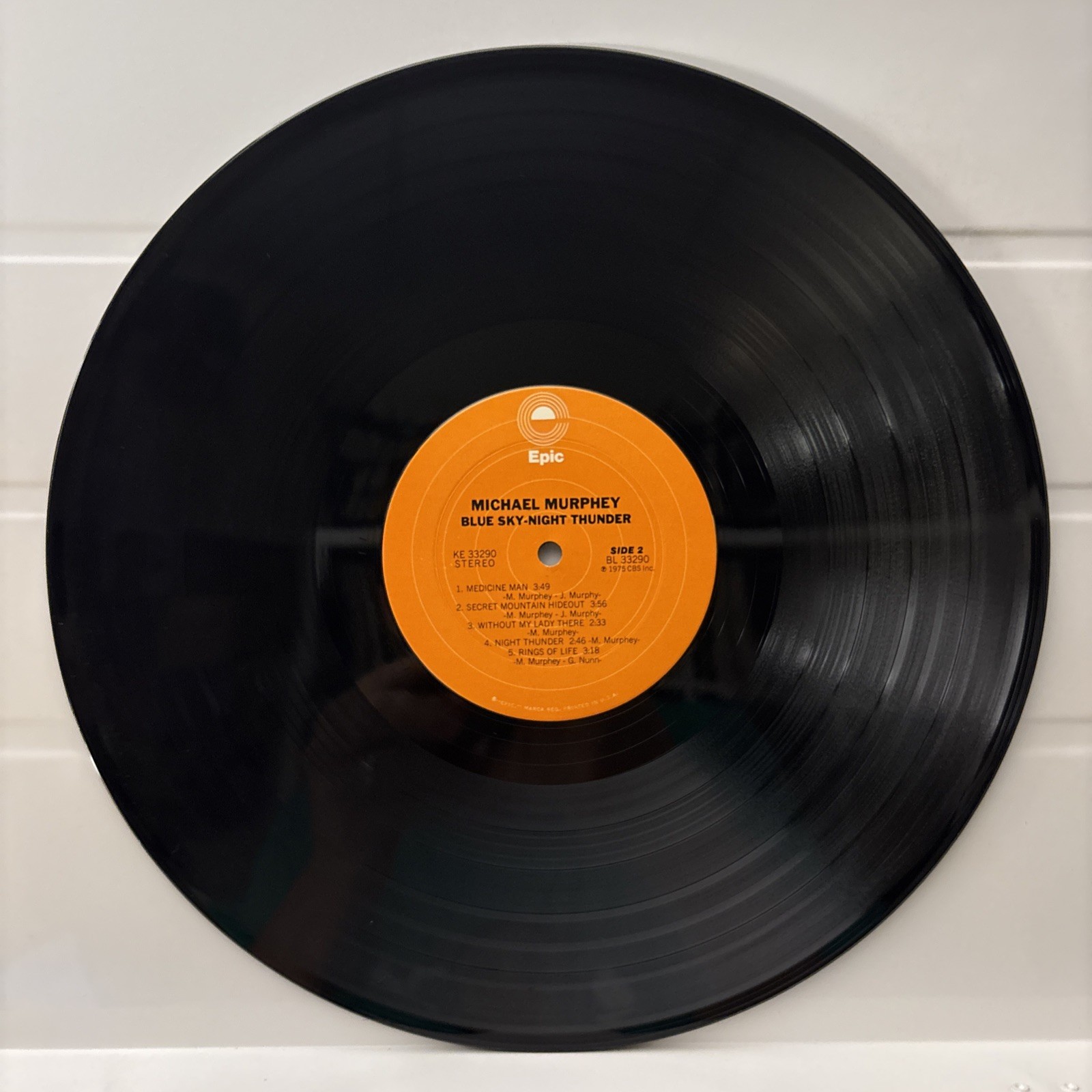 Michael Murphey -Blue Sky Night Thunder- 1975 Vinyl LP w/ Original Inner Sleeve