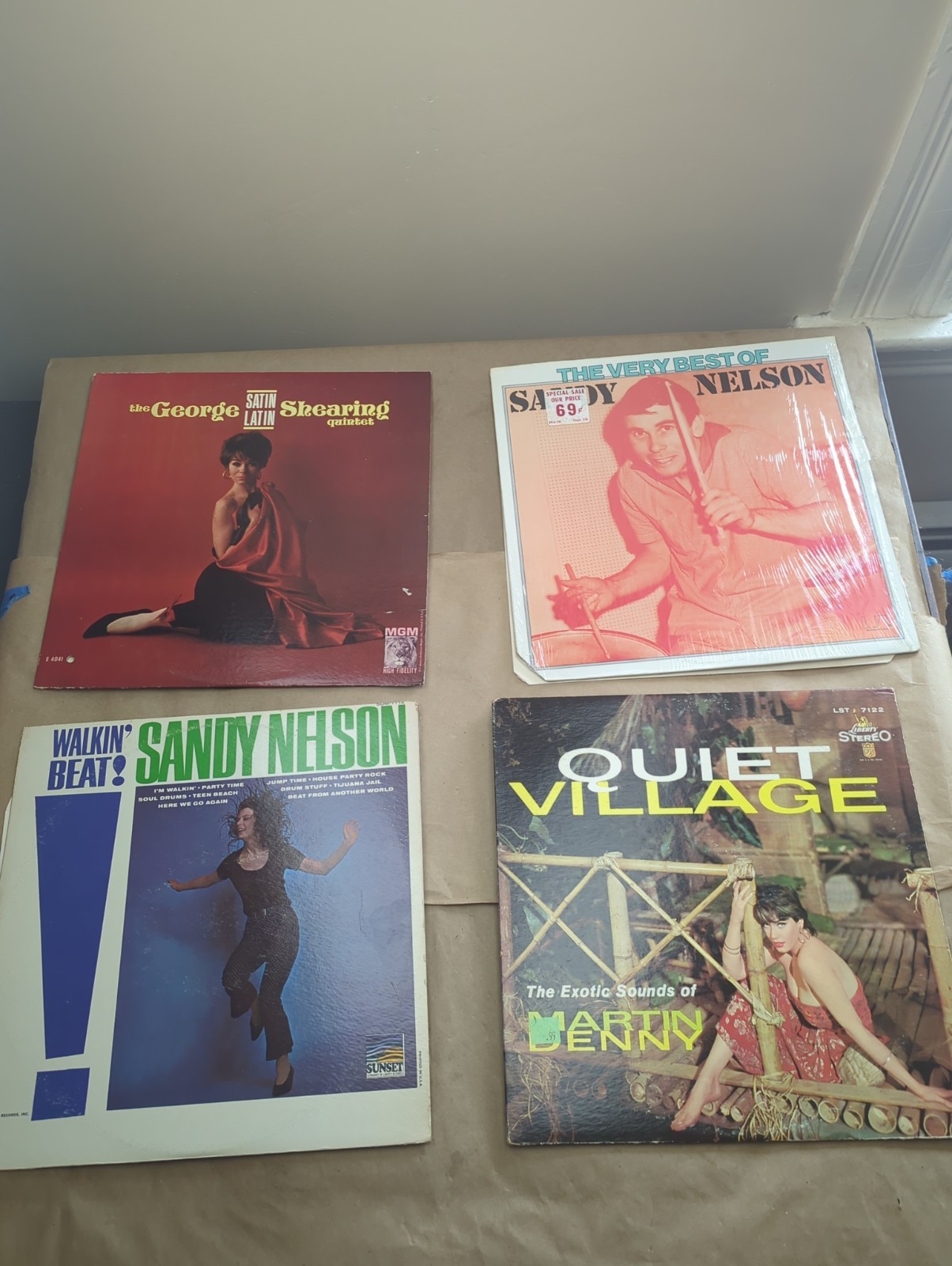 4 Vinyl LP Exotica 60s Jazz Lounge Instrumental Martin Denny Nelson Shearing