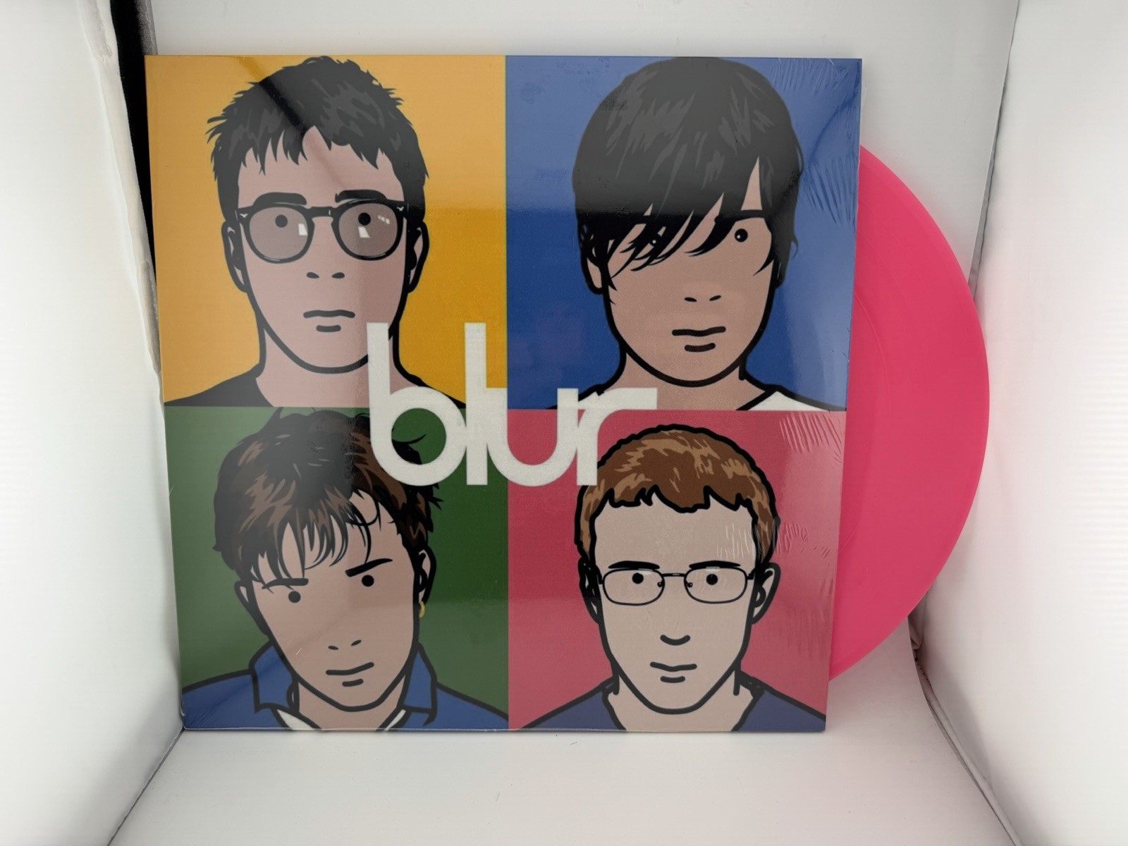 BLUR The Best of 2x LP Hot Pink Vinyl Rare In Shrink Played Once Britpop