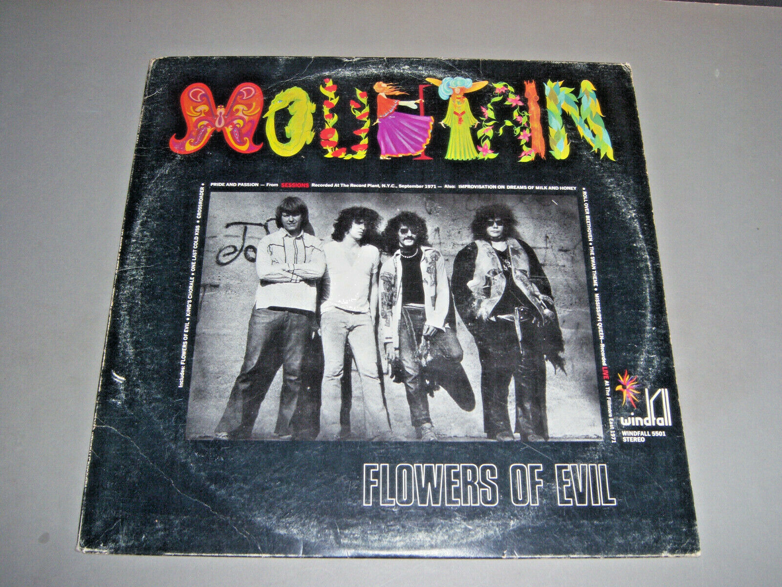 Mountain Flowers Of Evil Windfall 5501 Stereo VG+ VG+