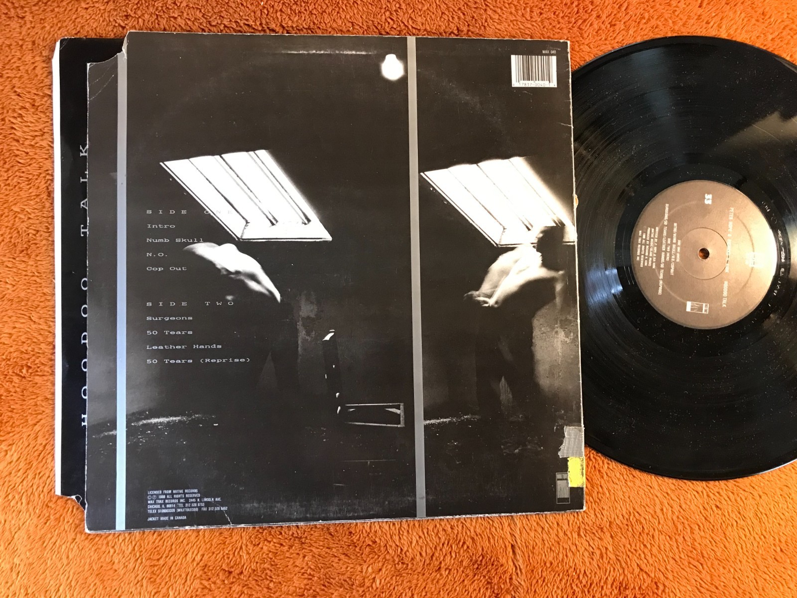 Peter Hope & Richard H. Kirk Hoodoo Talk LP 1988 Wax Trax post punk cabaret volt