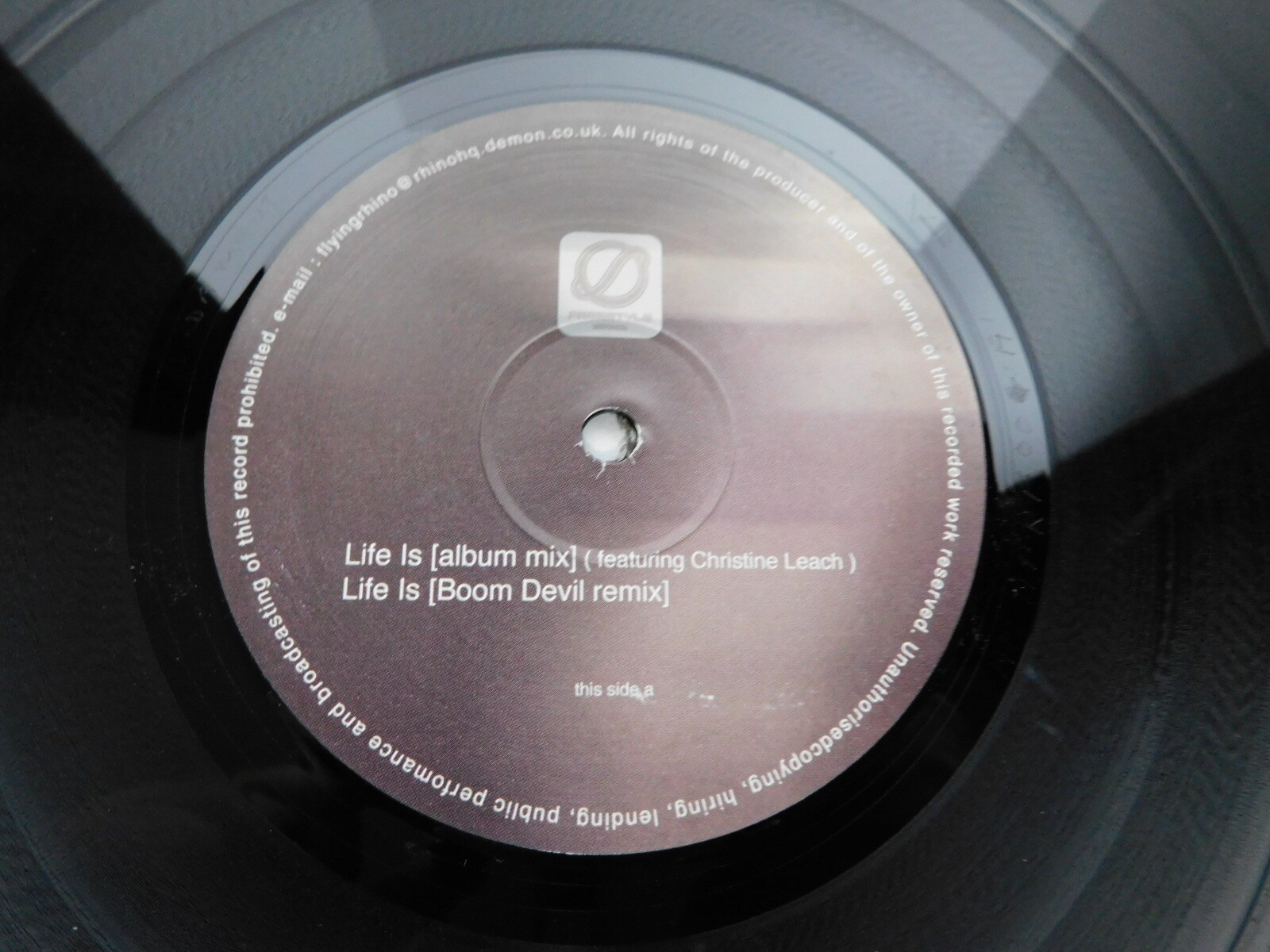 Boom Devil – Life Is 12″ Single UK Downtempo, Dub, Trip Hop 2001