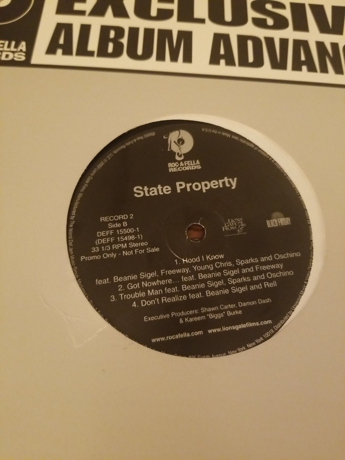 State Property Promo 2 Record Set 2002 EX