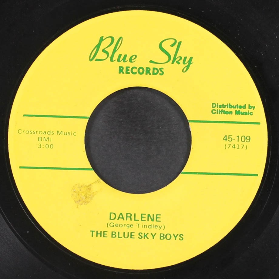 BLUE SKY BOYS: darlene / my vow to you BLUE SKY 7″ Single 45 RPM