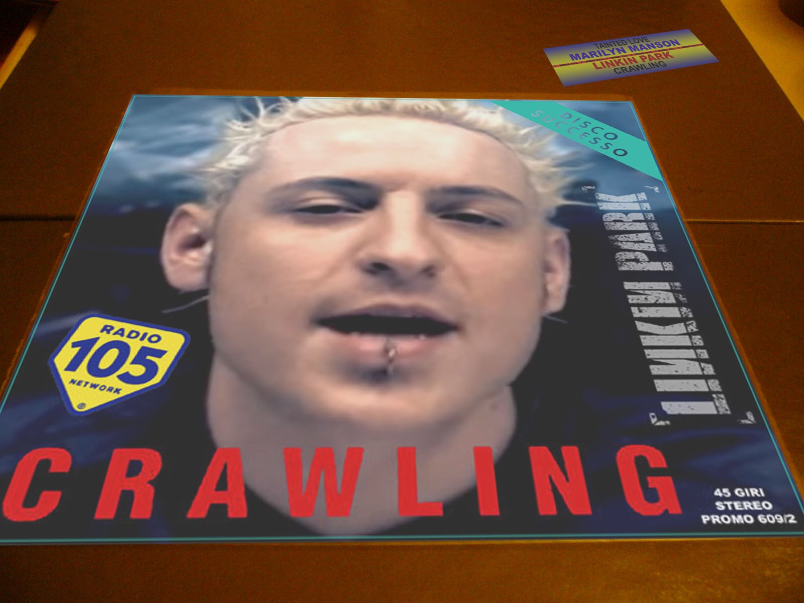 LINKIN’ PARK Crawling rare 7″ pro DJ specialsleeve marilyn manson