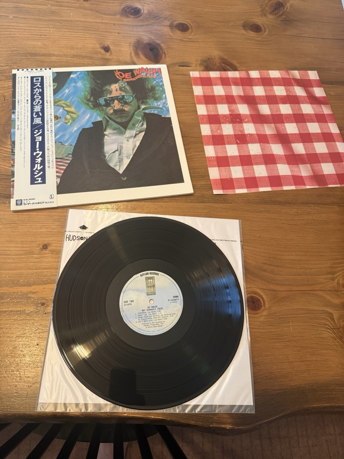 Joe Walsh But Seriously Folks 12″ Black Vinyl LP 1978 Asylum Japan Obi Near Mint