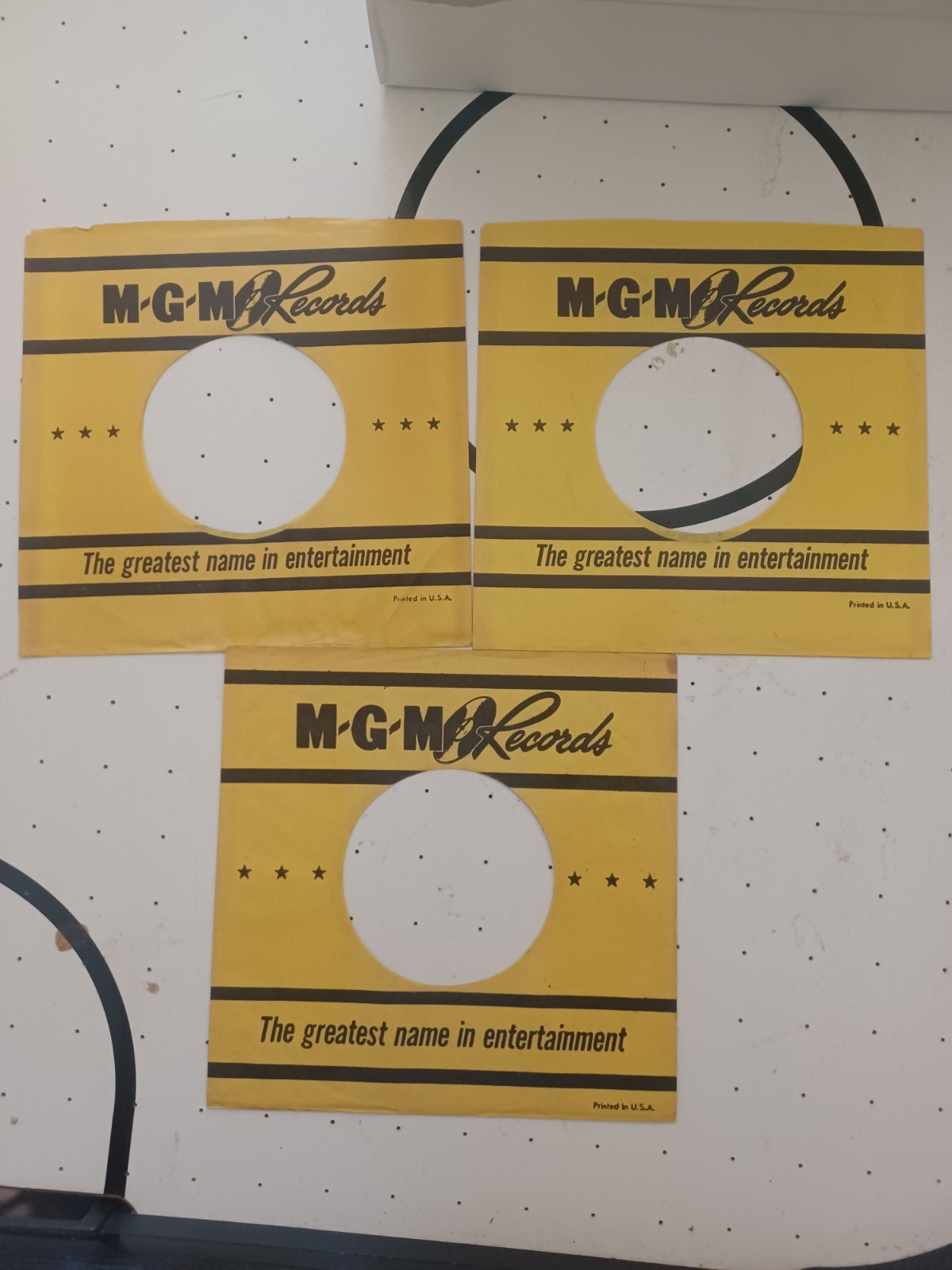 MGM RECORDS (2) original company sleeves #2