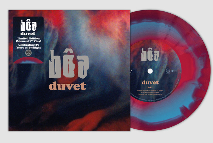 Boa Duvet Red & Blue Smash Vinyl 7″ 45 rpm Numbered New /1,000 PREORDER