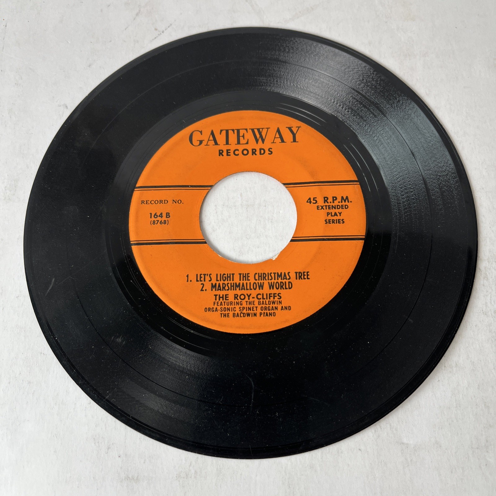 The Roy-Cliffs WINTER WONDERLAND 7” EP 1955 45 Gateway 164
