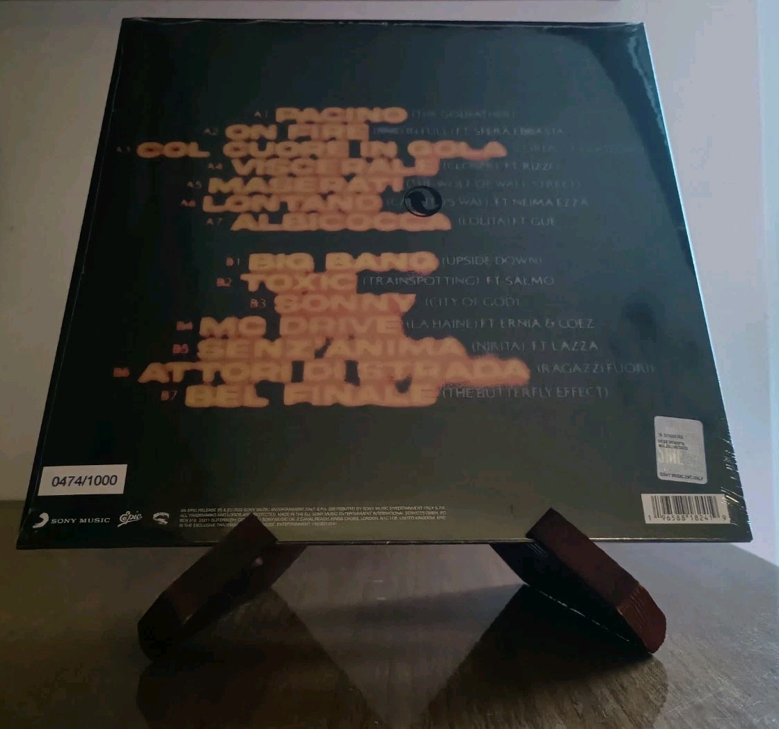 Emis Killa Effetto Notte LP VINILE NUMERATO BLU 1000 copie
