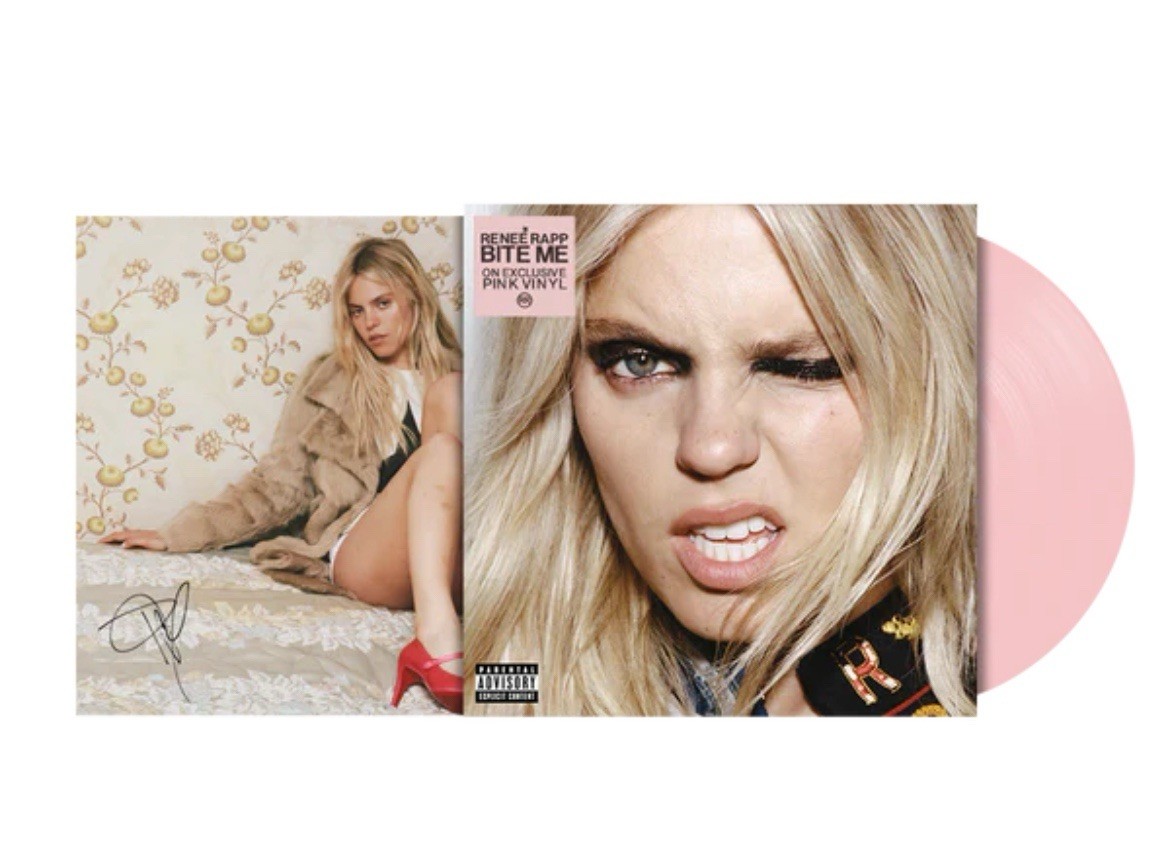 Renee Rapp SIGNED LP Bite Me Exclusive BABY PINK Alternate Cover Vinyl