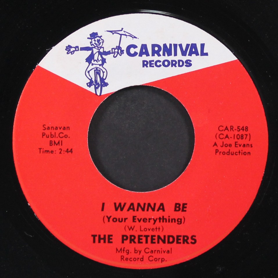 PRETENDERS / MAURICE SIMON: i wanna be / sweet potato gravy CARNIVAL 7″ Single