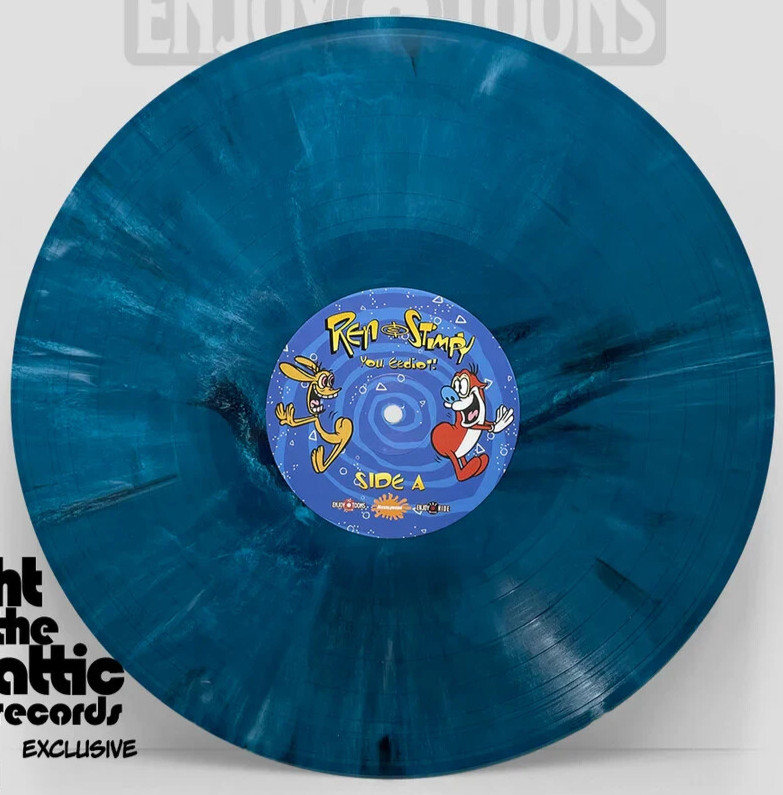 REN & STIMPY – You eediot!, Limited LAGUNA ECO COLORED VINYL LP New & Sealed!