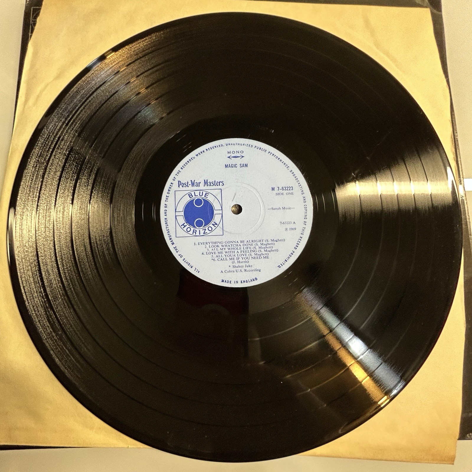 MAGIC SAM 1937-1969 ~ Post War Masters Blue Horizon 1970 ~ RARE LP ~ NEAR CHERRY